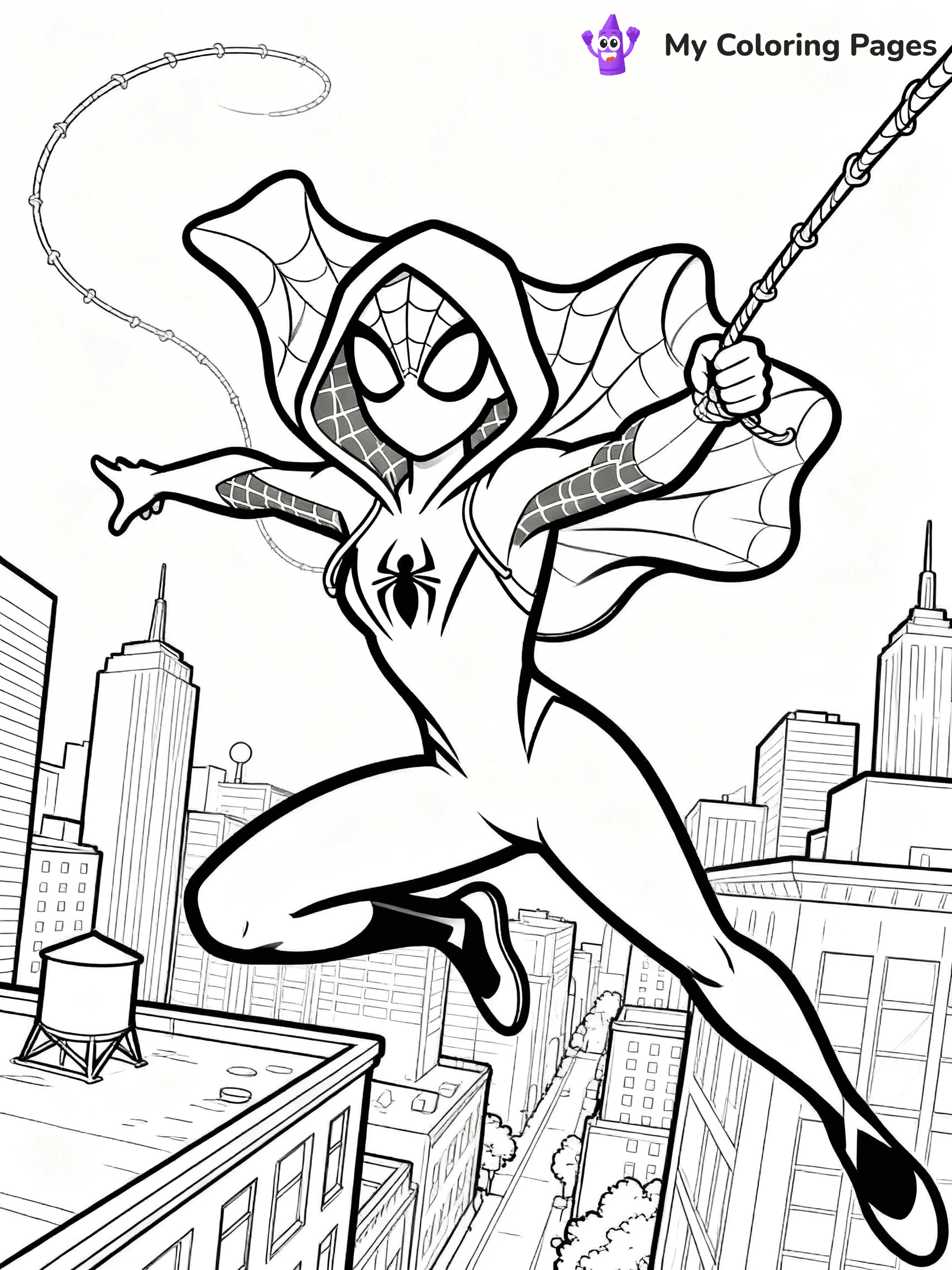 Spider Girl Coloring Pages - 26