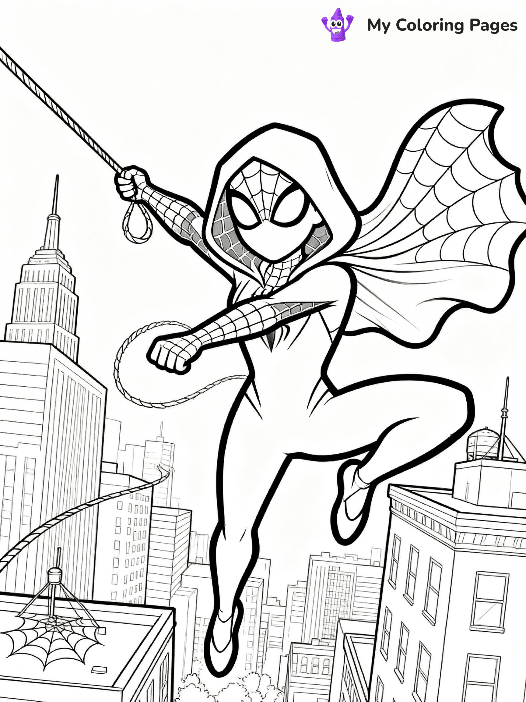 Spider Girl Coloring Pages - 24