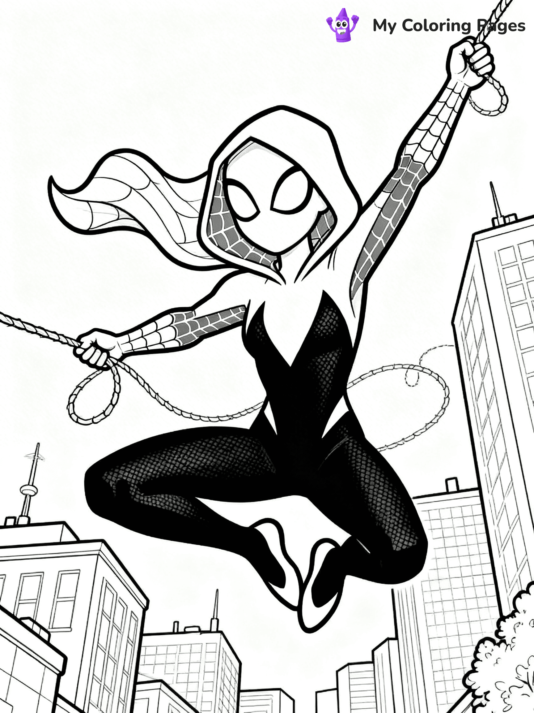 Spider Girl Coloring Pages - 23