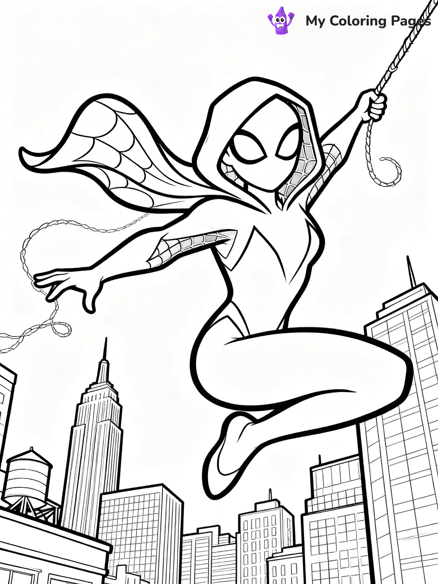 Spider Girl Coloring Pages - 21