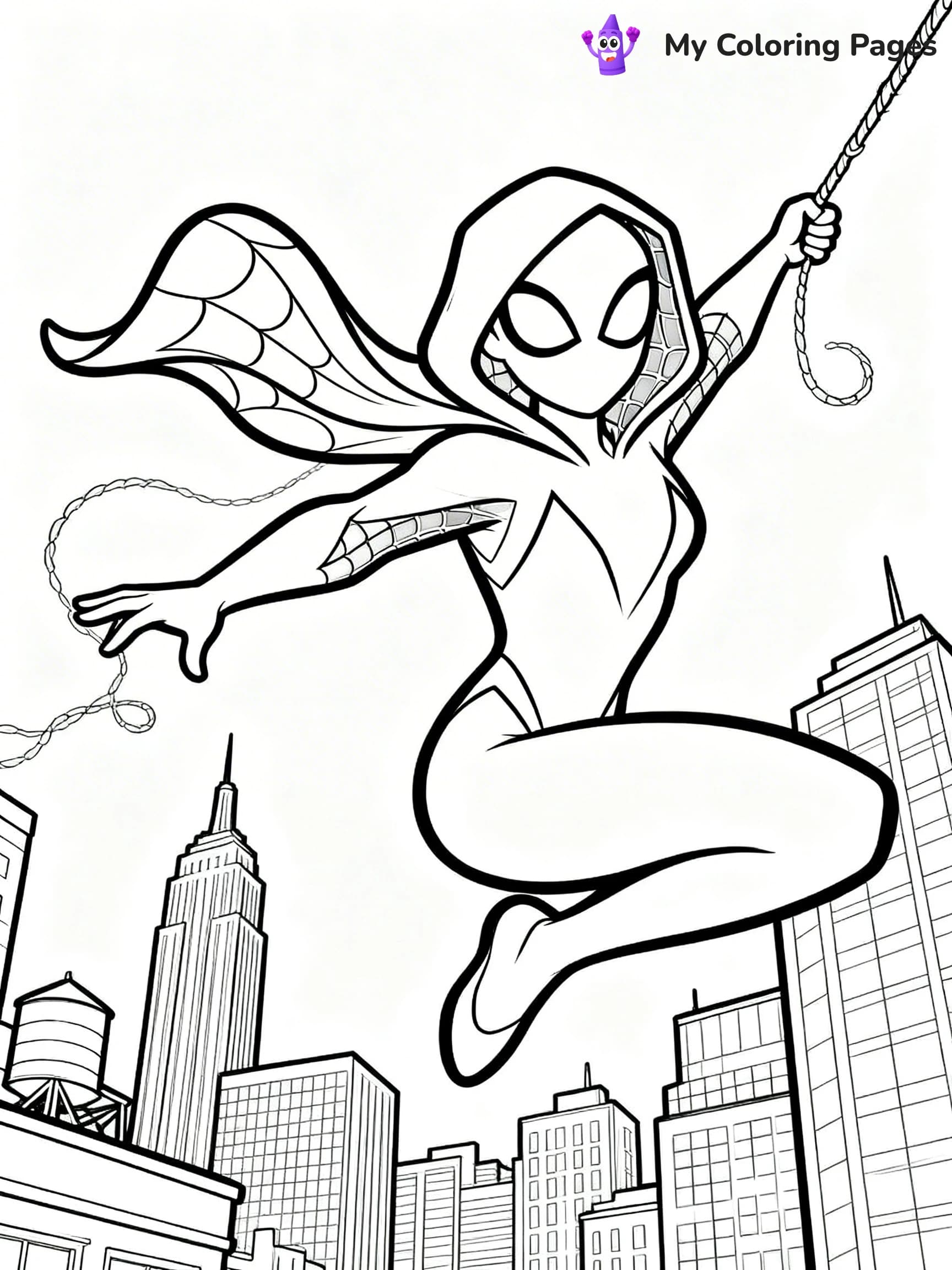 Spider Girl Coloring Pages - 21