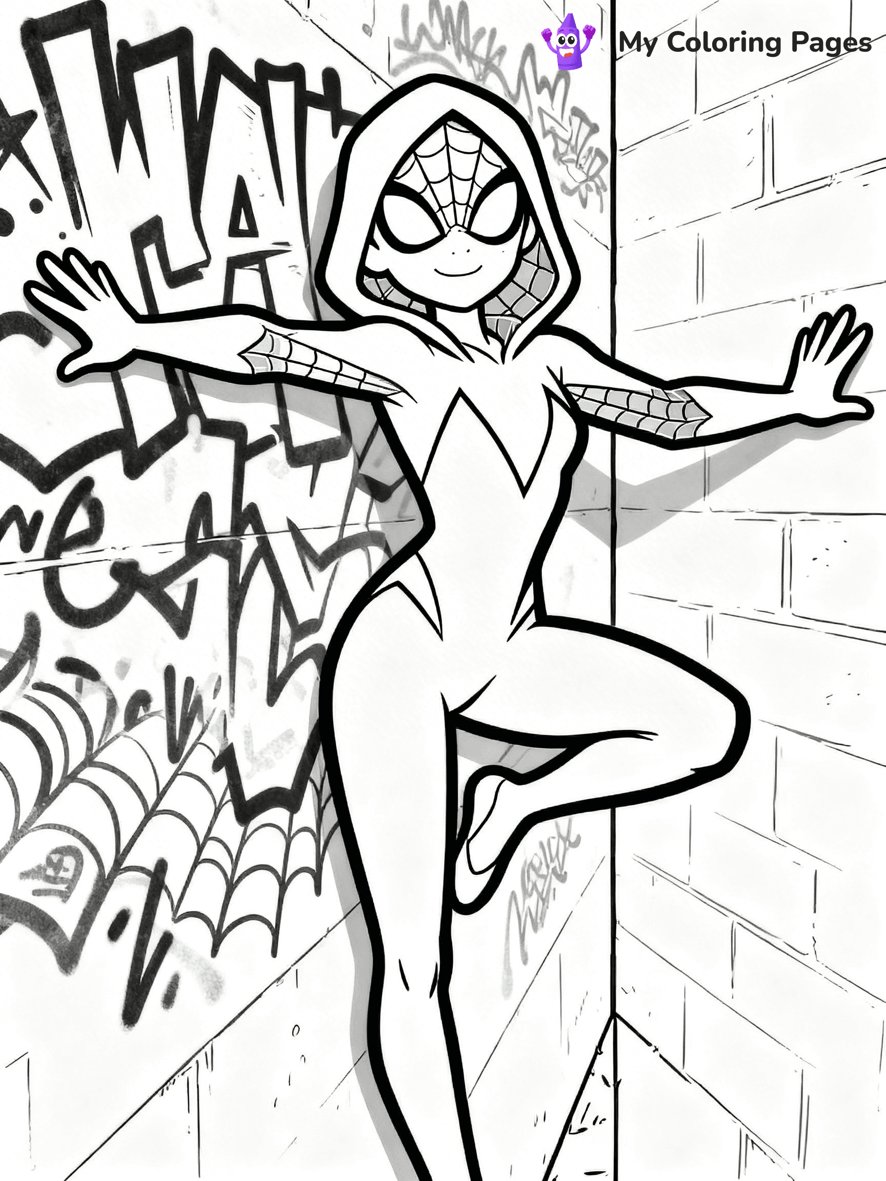 Spider Girl Coloring Pages - 20