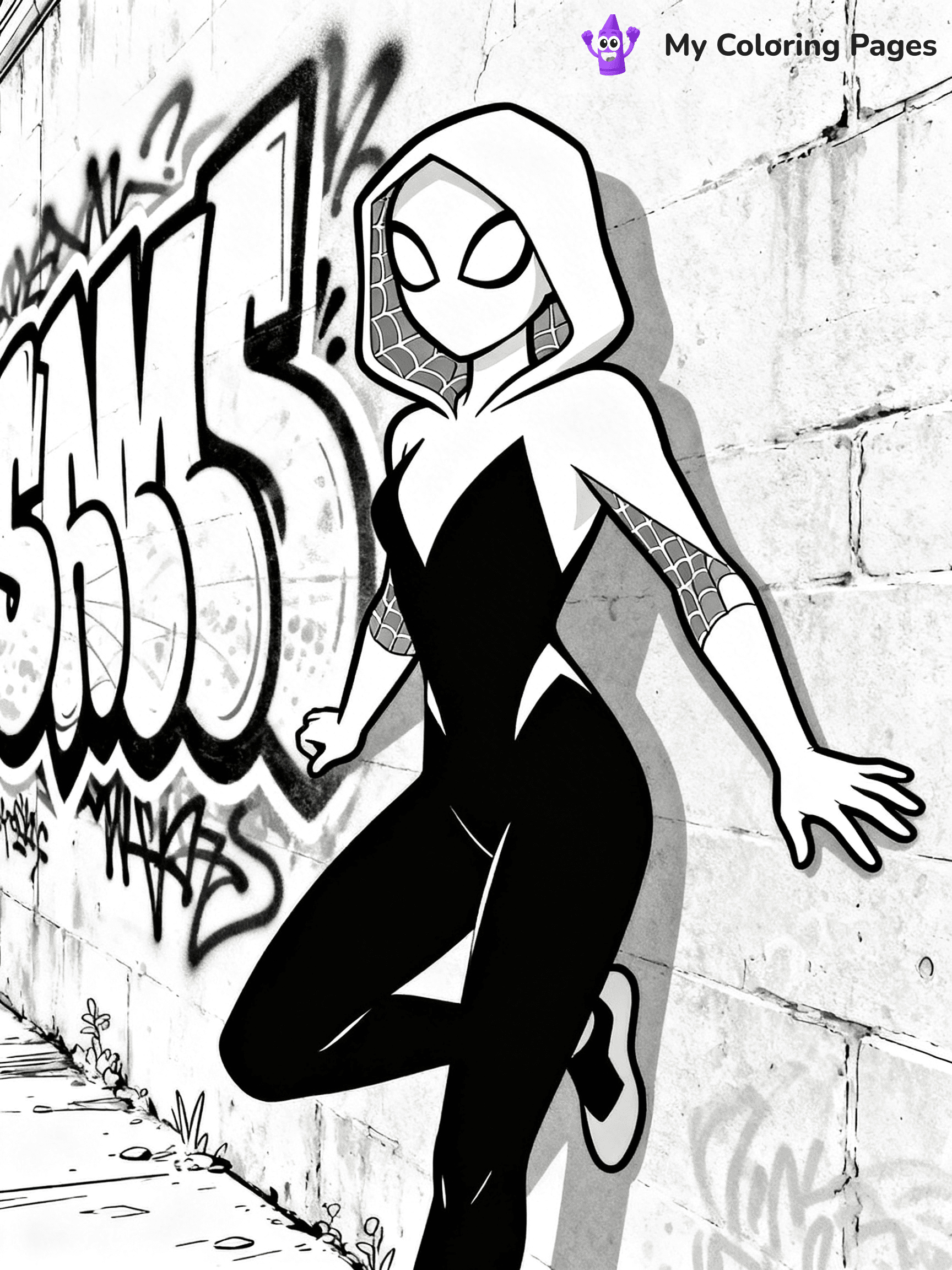 Spider Girl Coloring Pages - 19