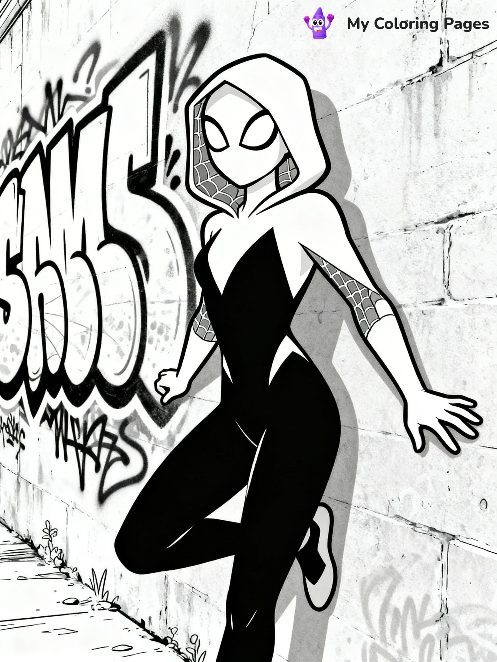Spider Girl Coloring Pages - 19