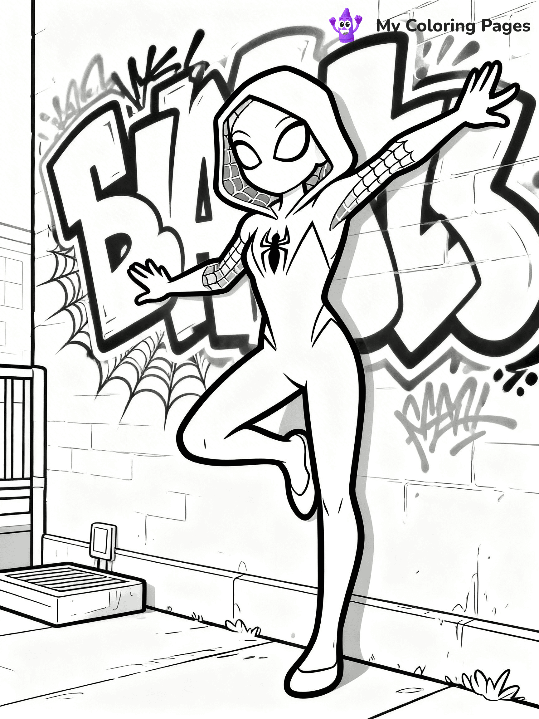 Spider Girl Coloring Pages - 17