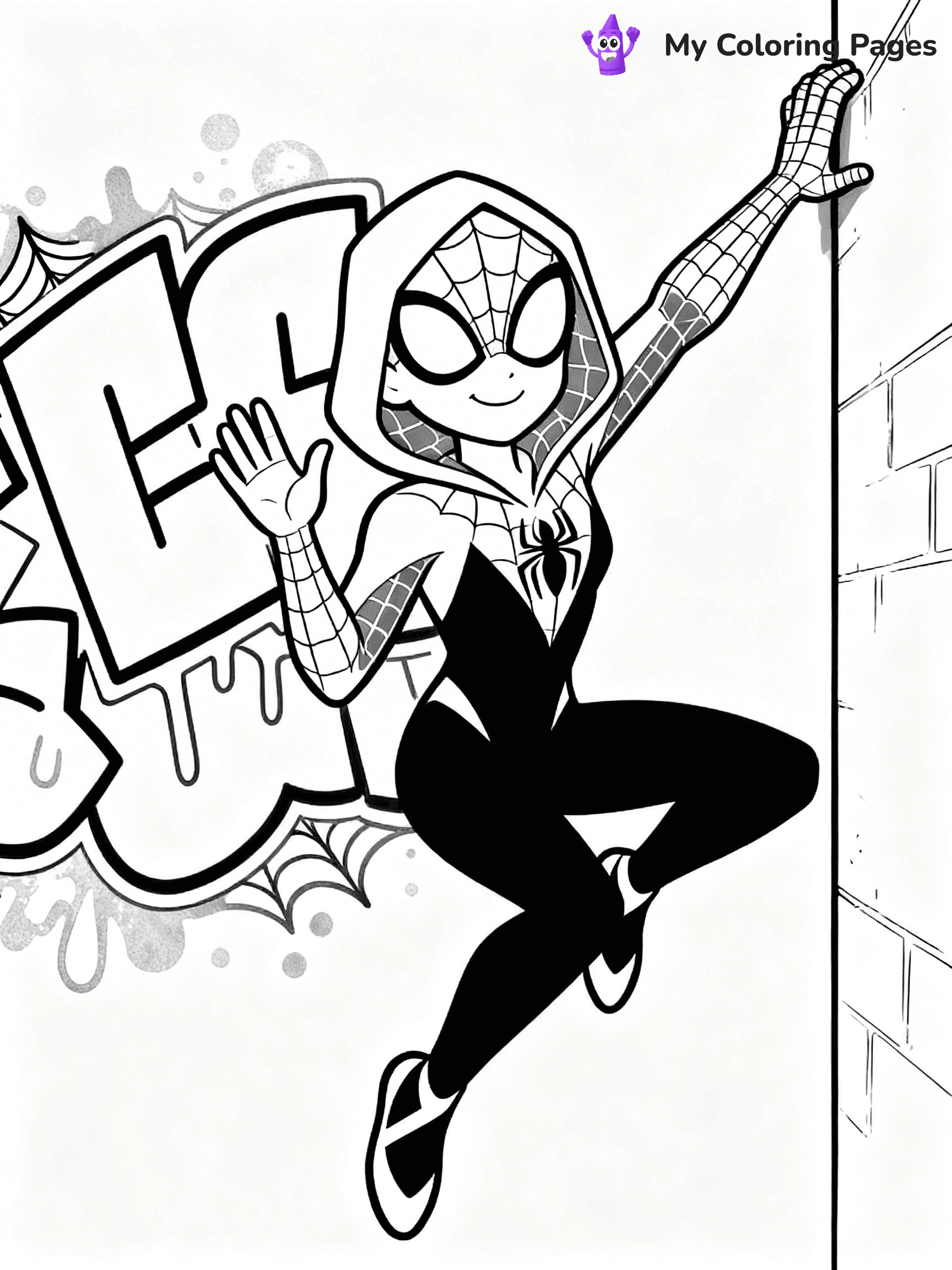 Spider Girl Coloring Pages - 16