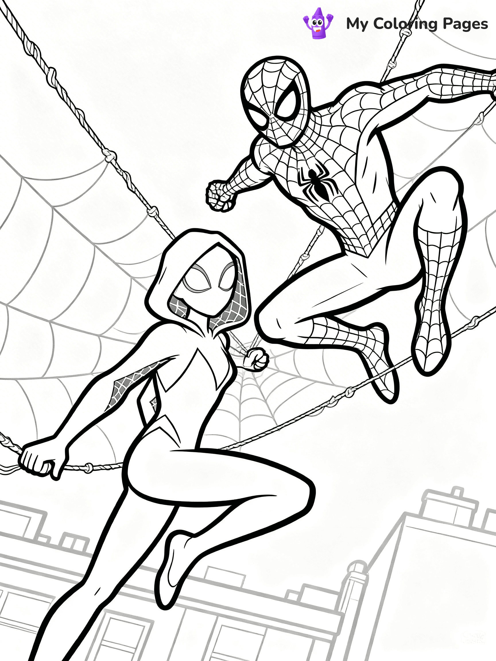 Spider Girl Coloring Pages - 12