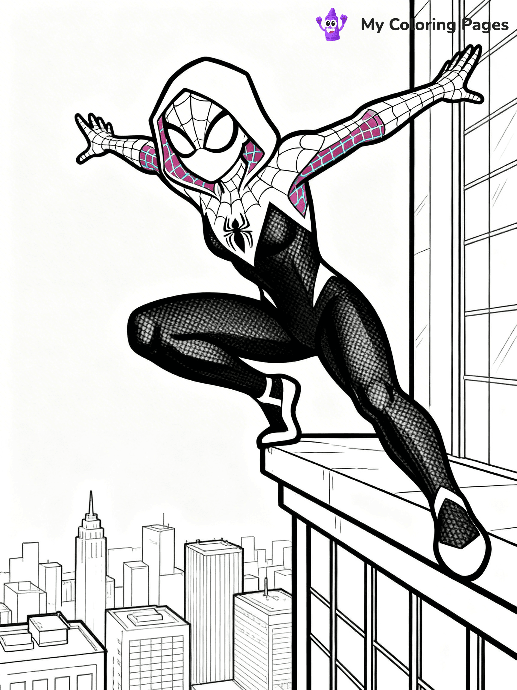 Spider Girl Coloring Pages - 9