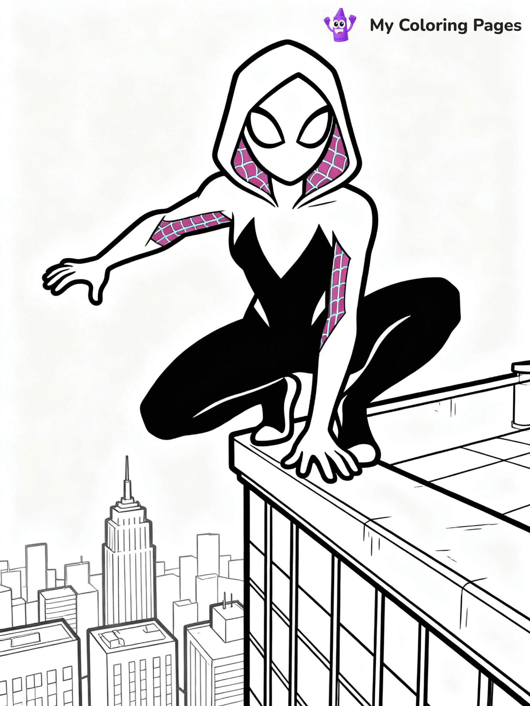 Spider Girl Coloring Pages - 8