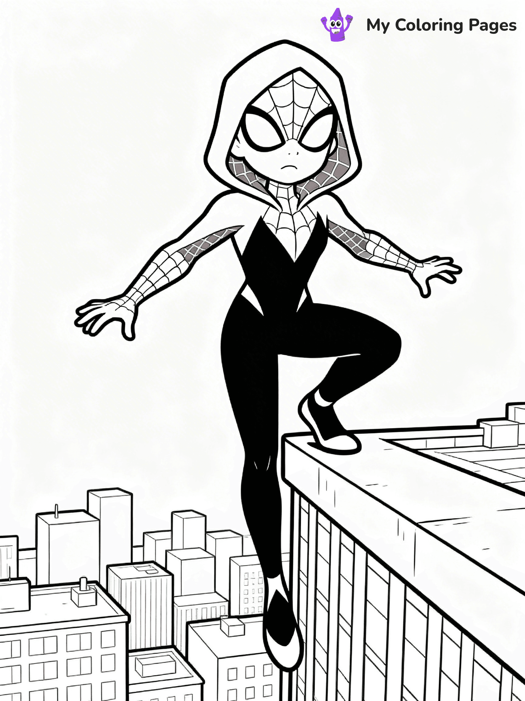 Spider Girl Coloring Pages - 7