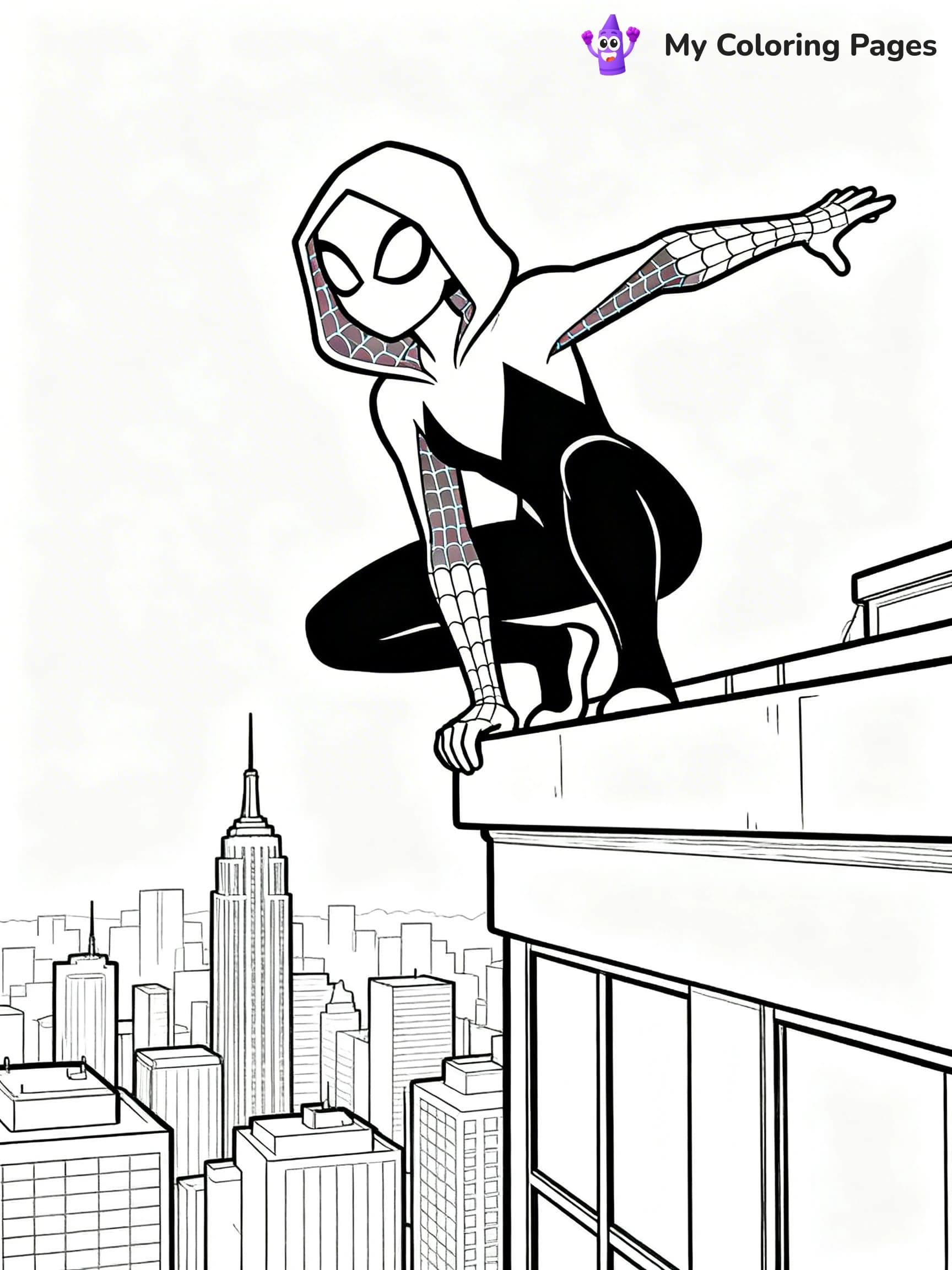Spider Girl Coloring Pages - 6
