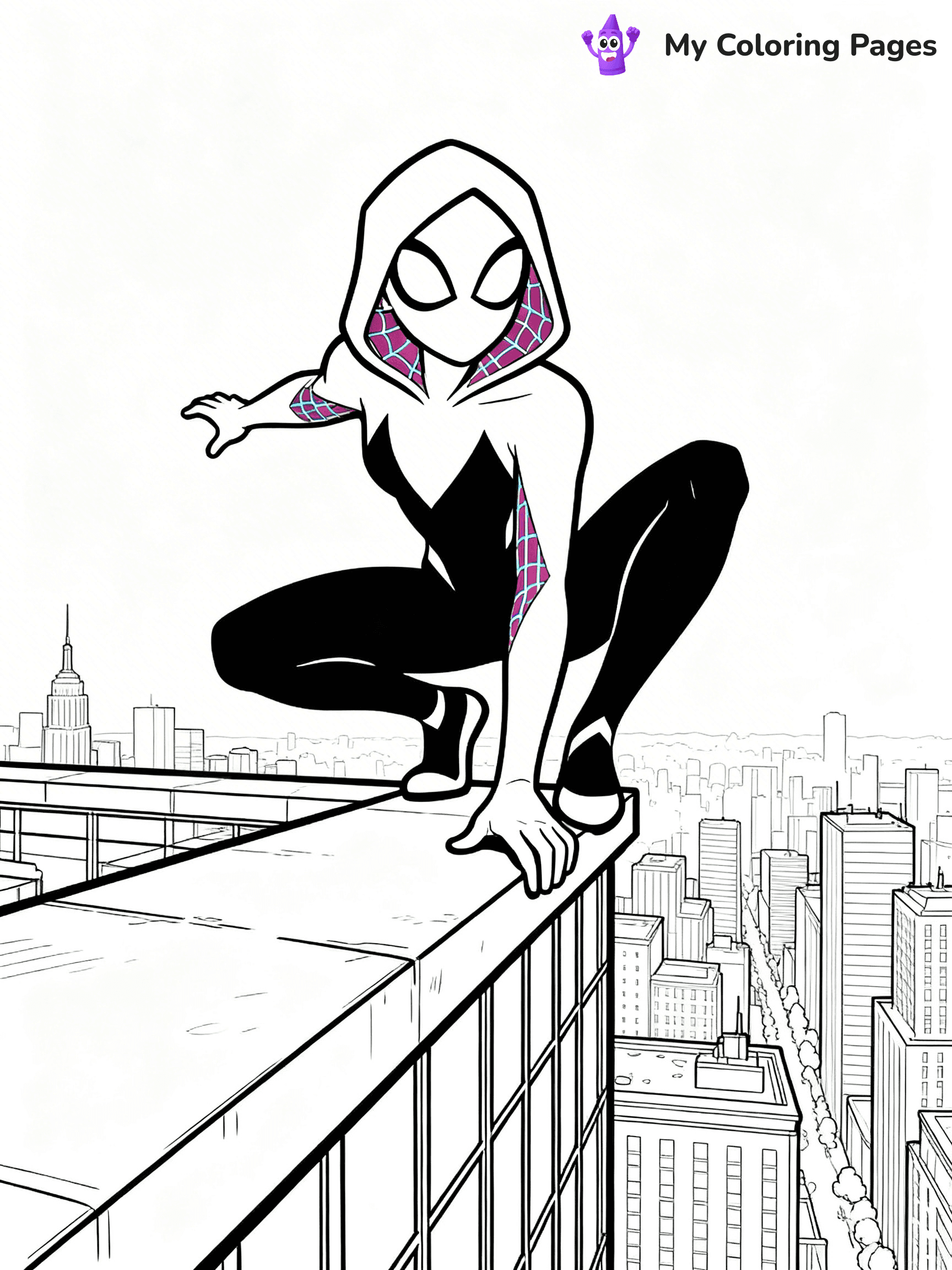 Spider Girl Coloring Pages - 4