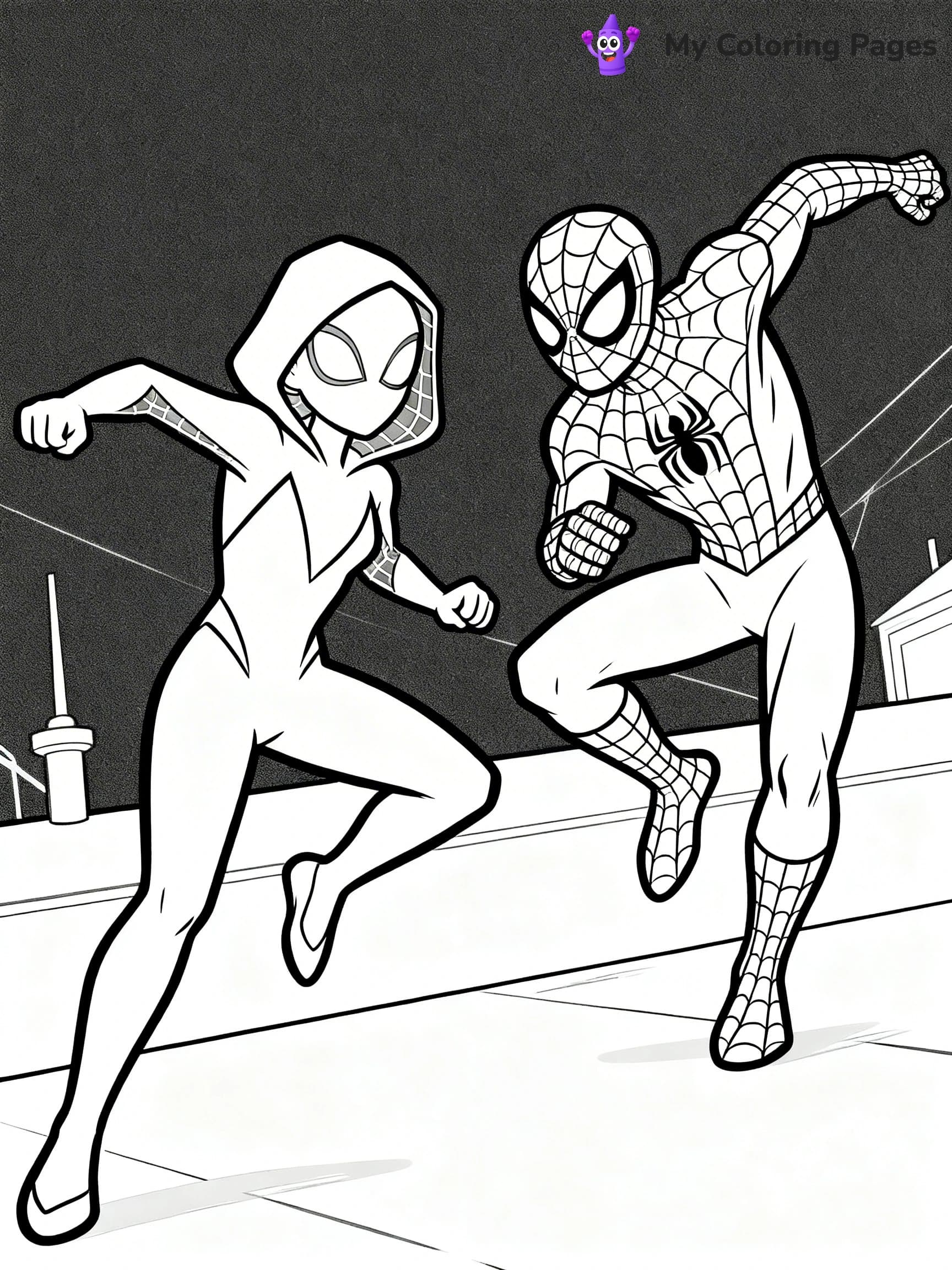 Spider Girl Coloring Pages - 1