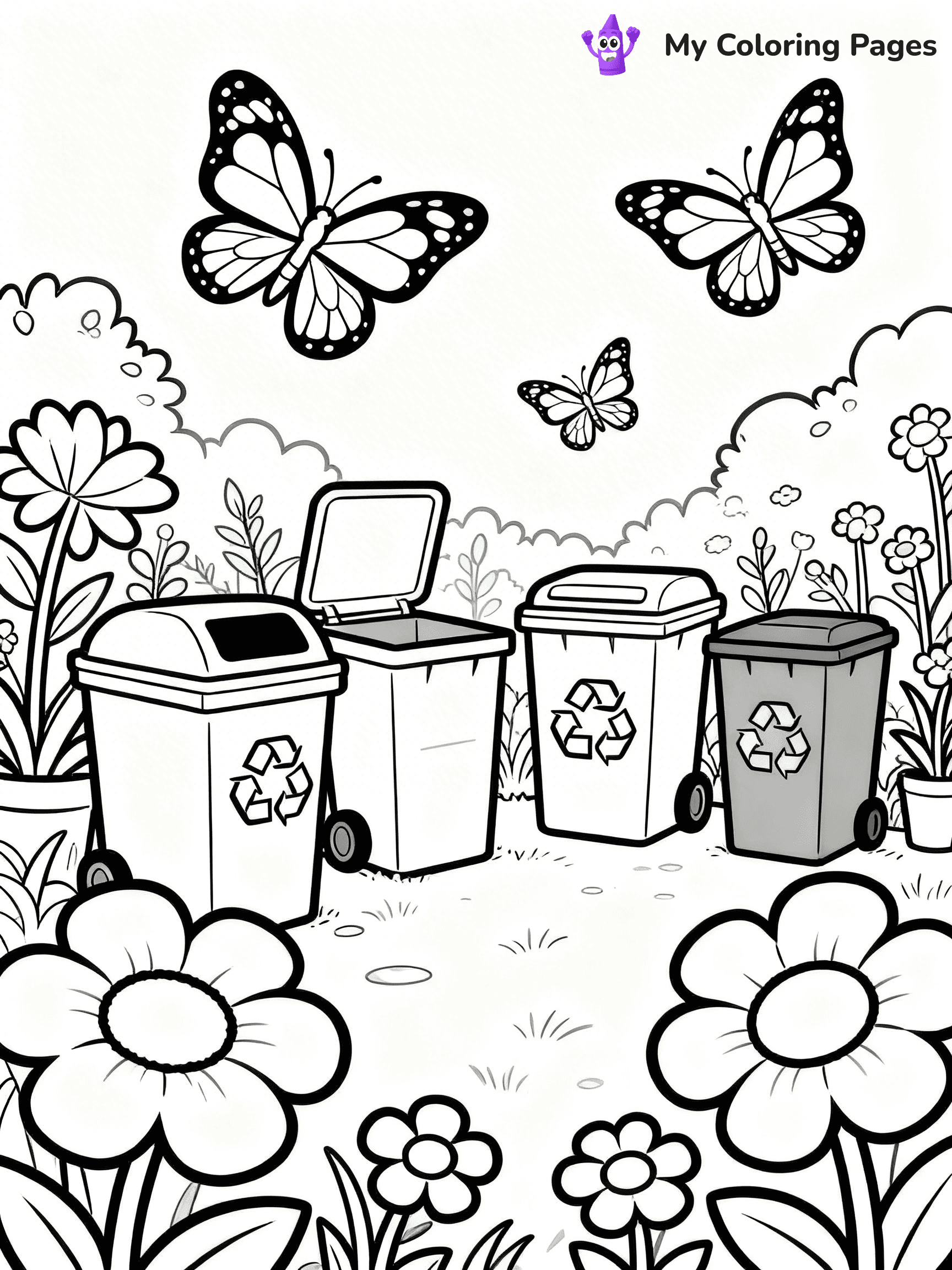 Recycling Coloring Pages - 26