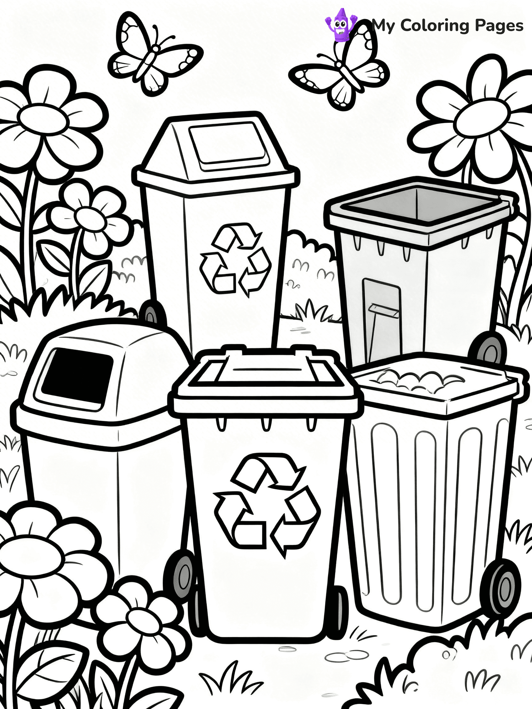 Recycling Coloring Pages - 25