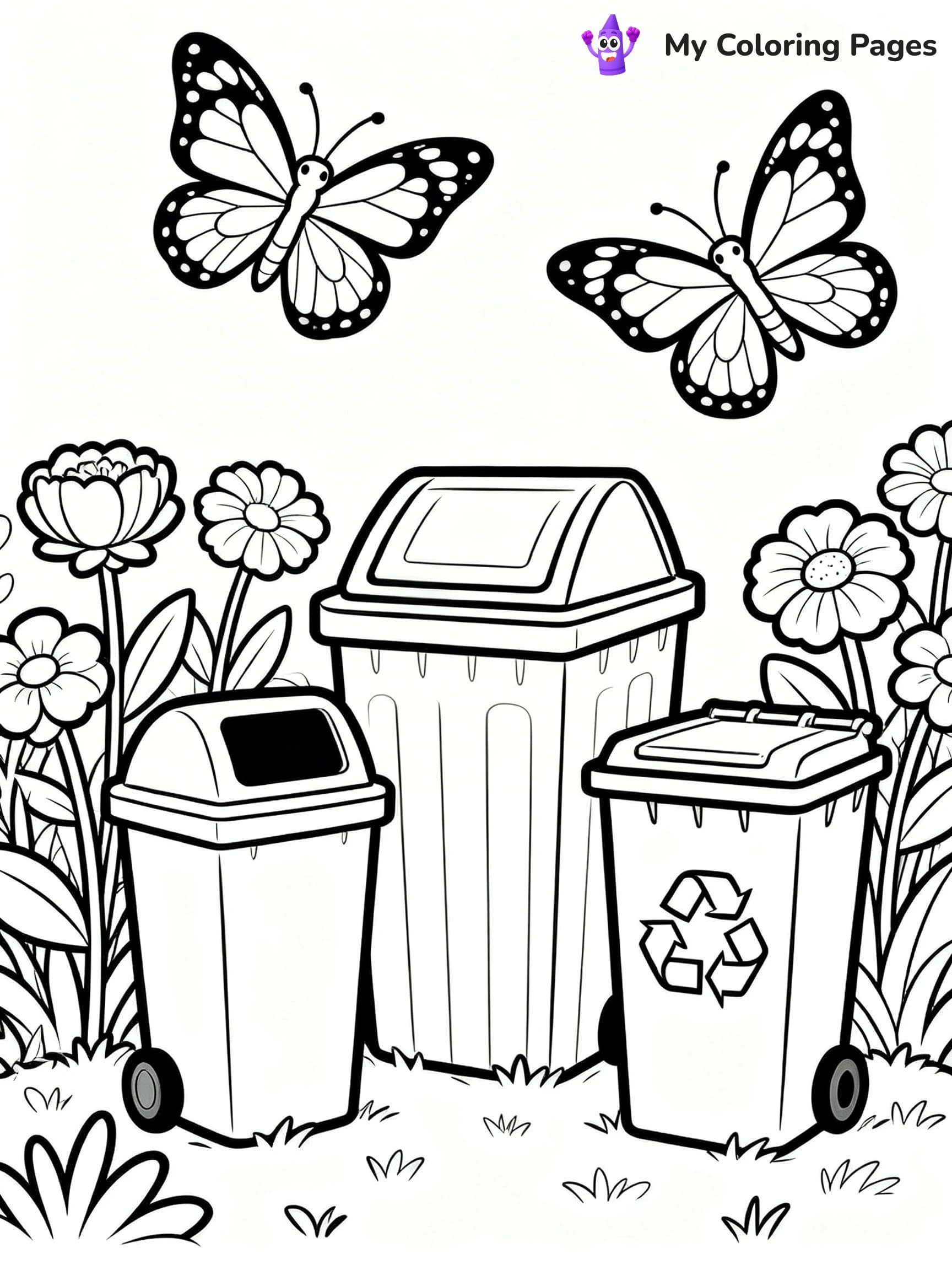 Recycling Coloring Pages - 24