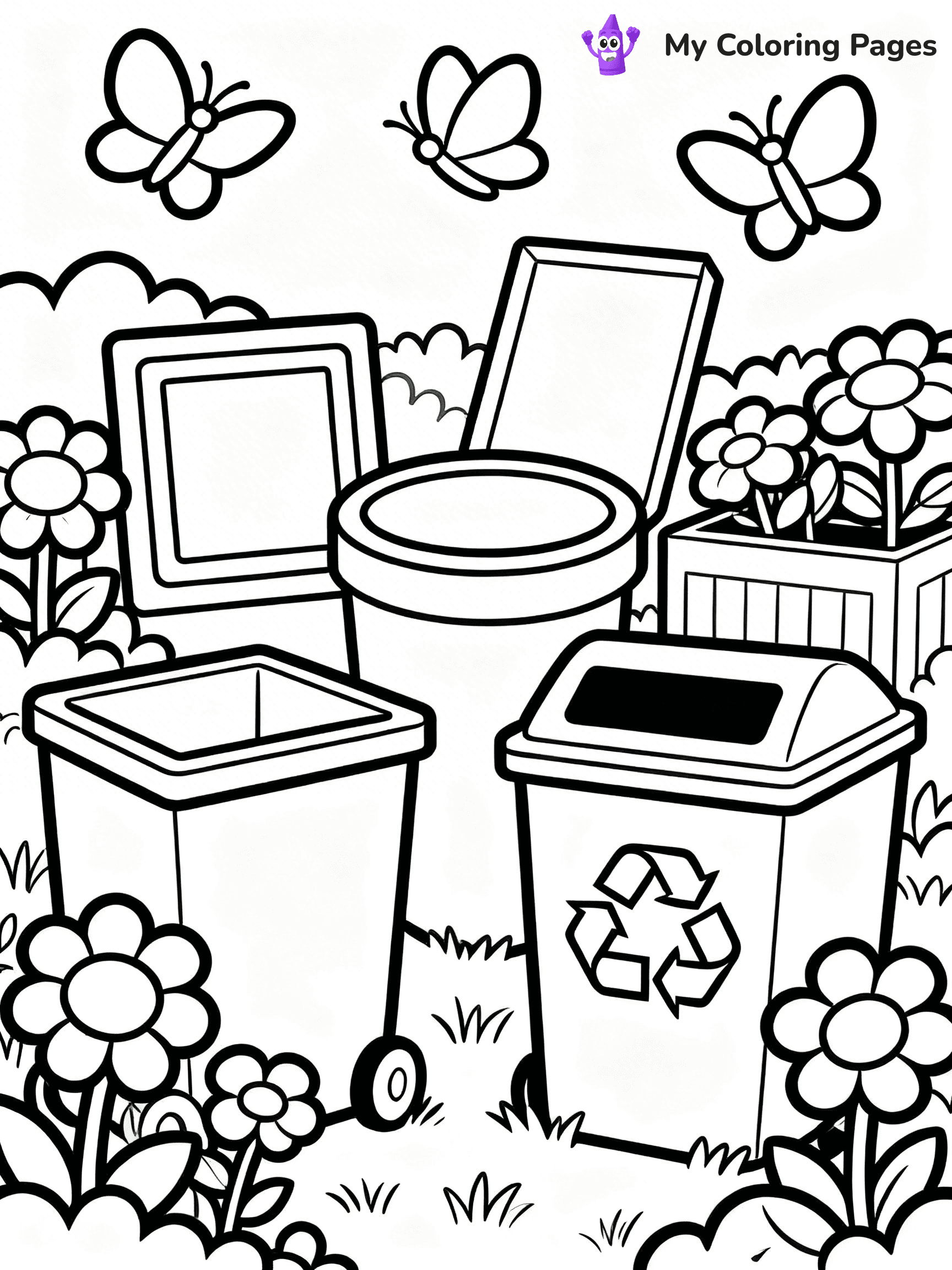 Recycling Coloring Pages - 22