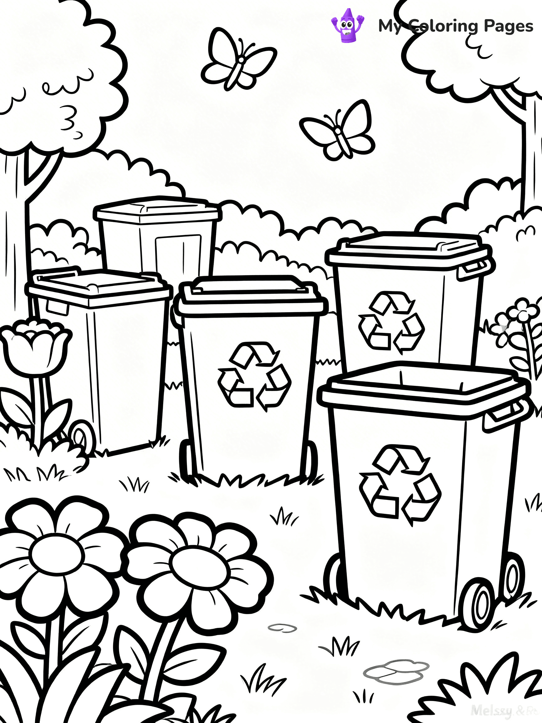Recycling Coloring Pages - 21
