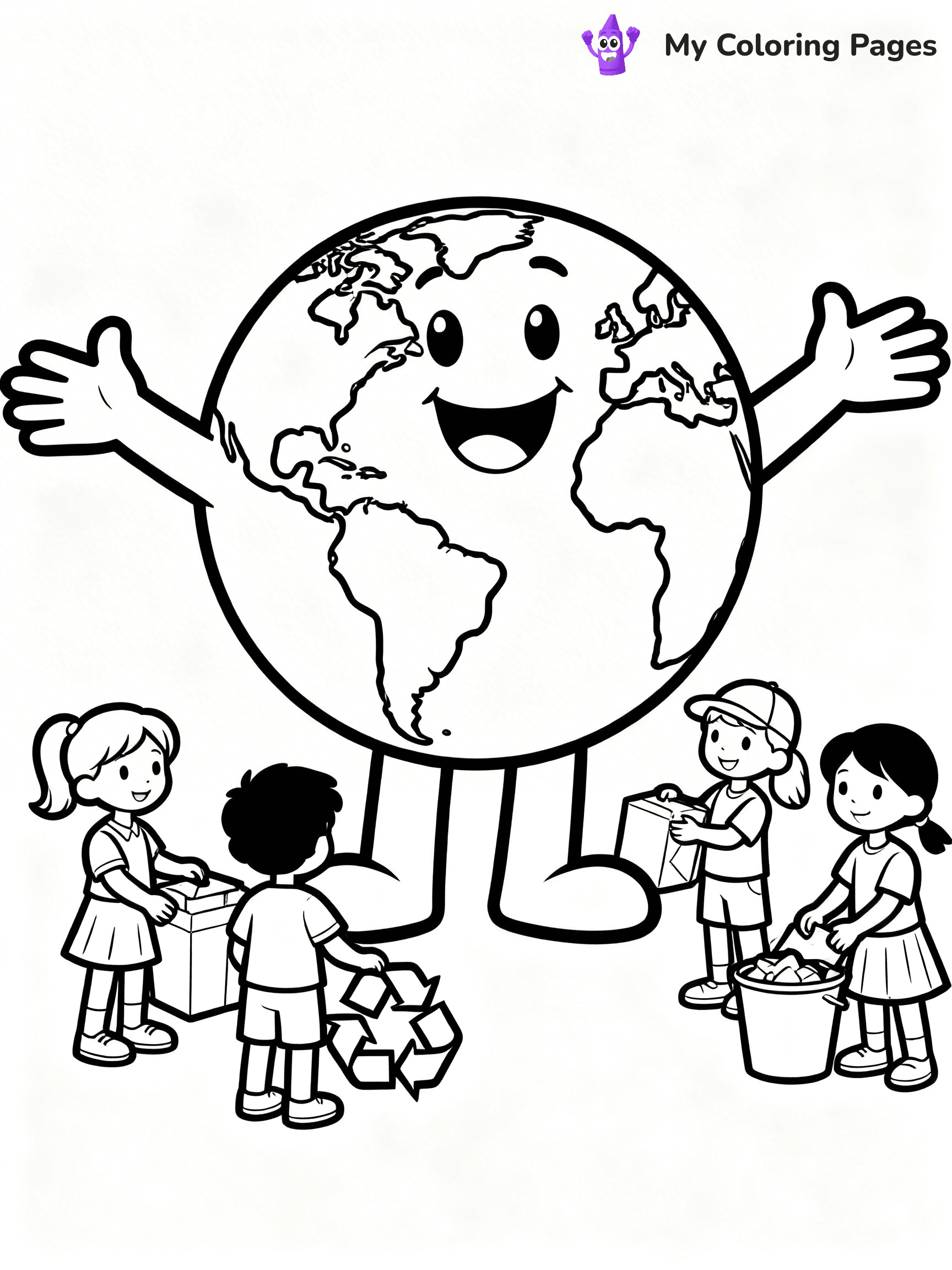 Recycling Coloring Pages - 14