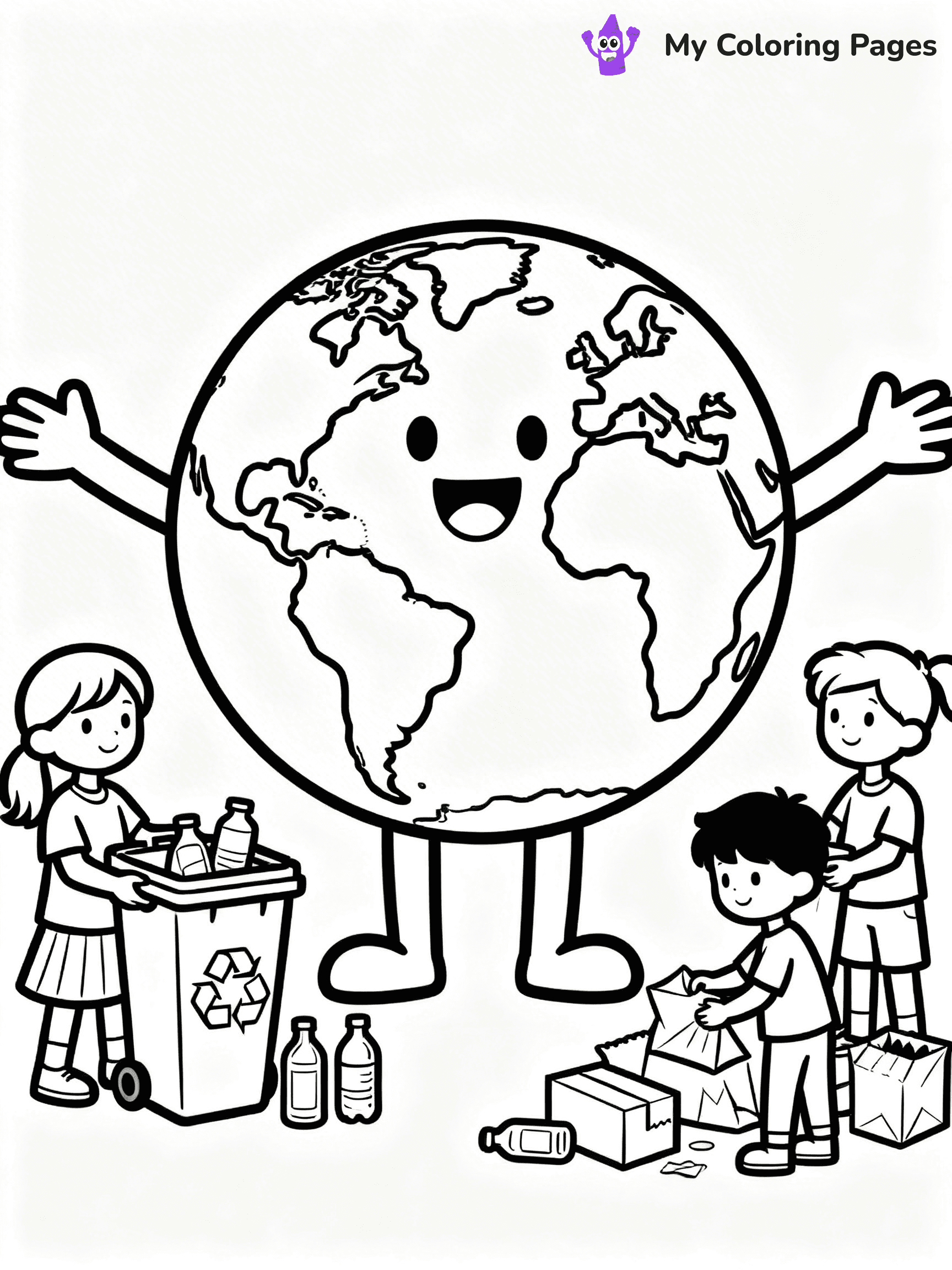 Recycling Coloring Pages - 13