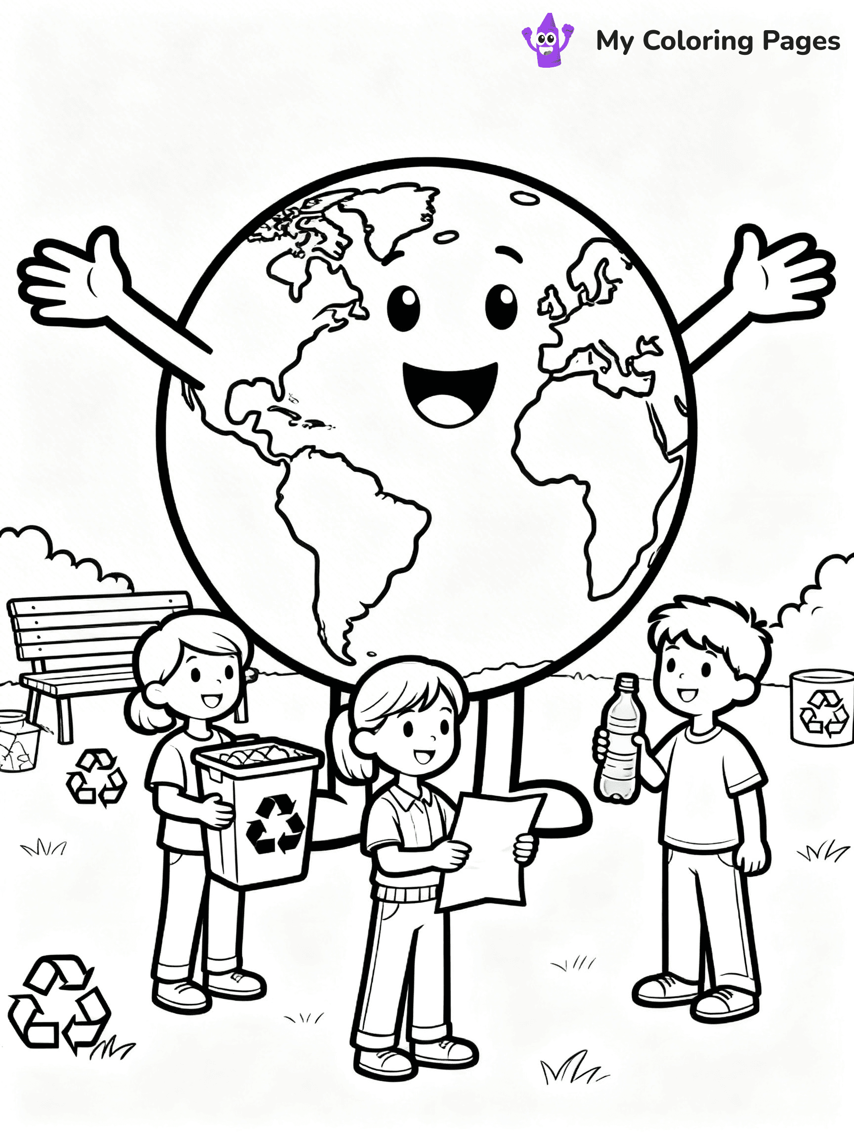 Recycling Coloring Pages - 11