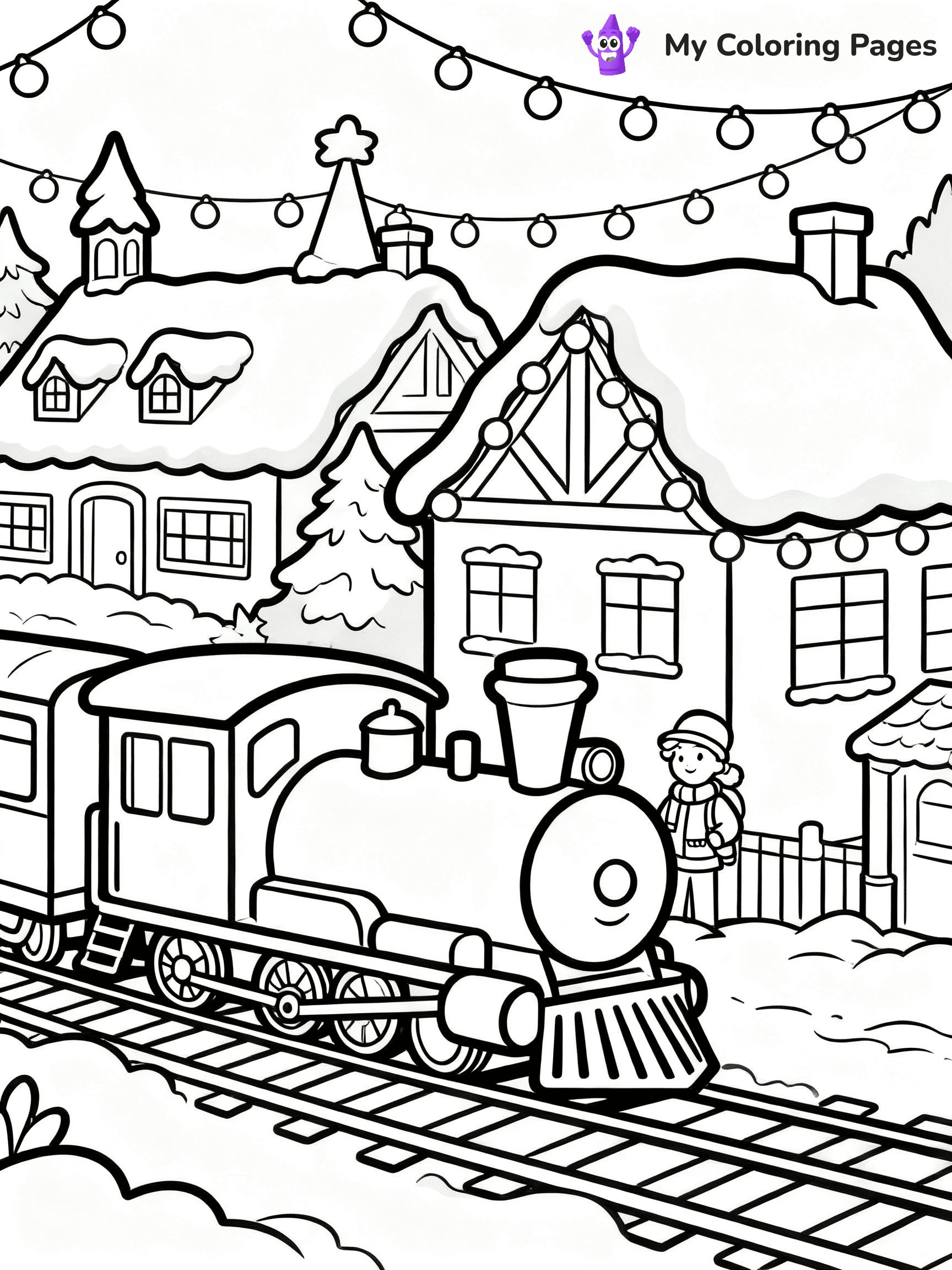 Polar Express Coloring Pages - 27