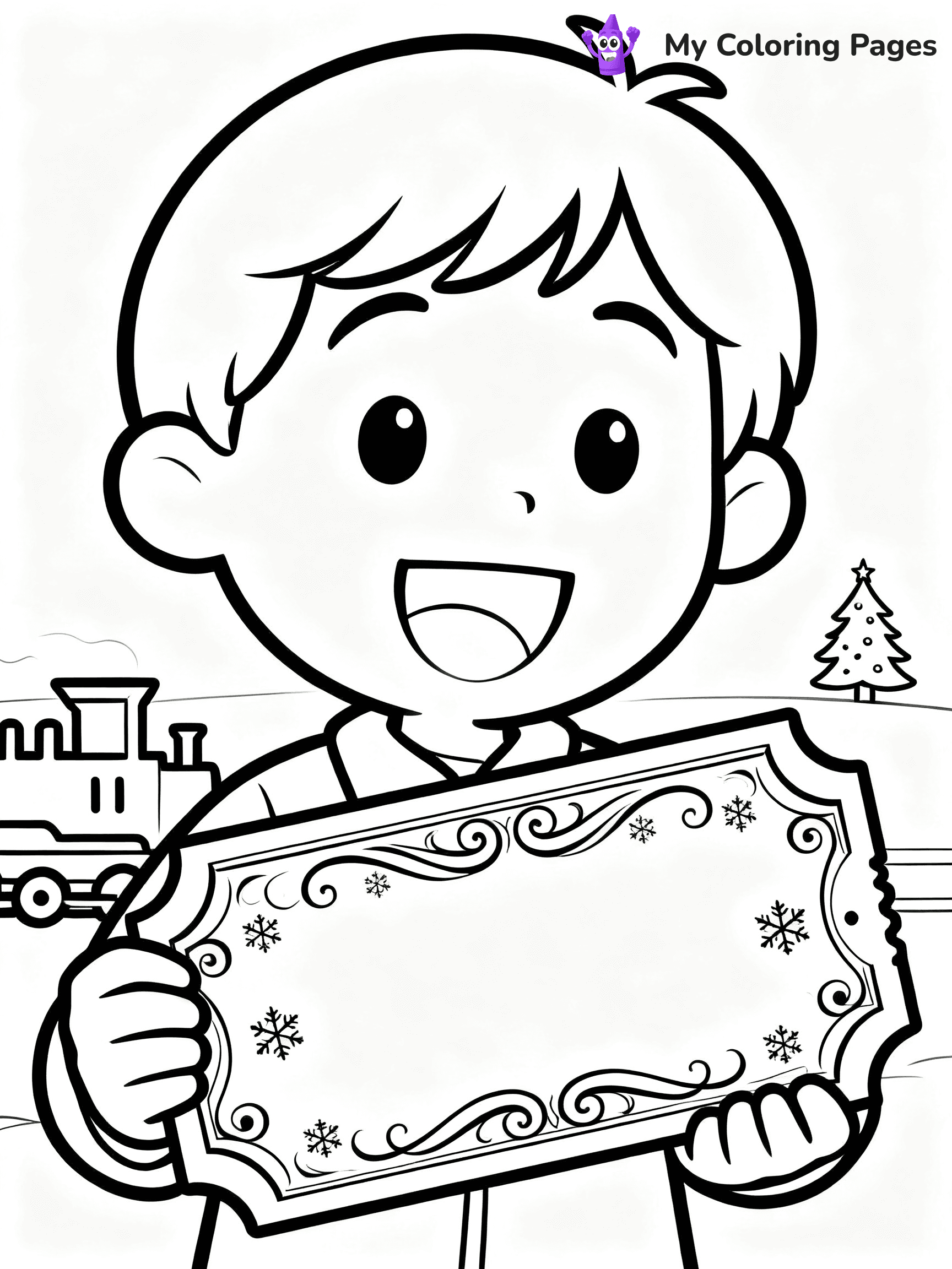 Polar Express Coloring Pages - 24