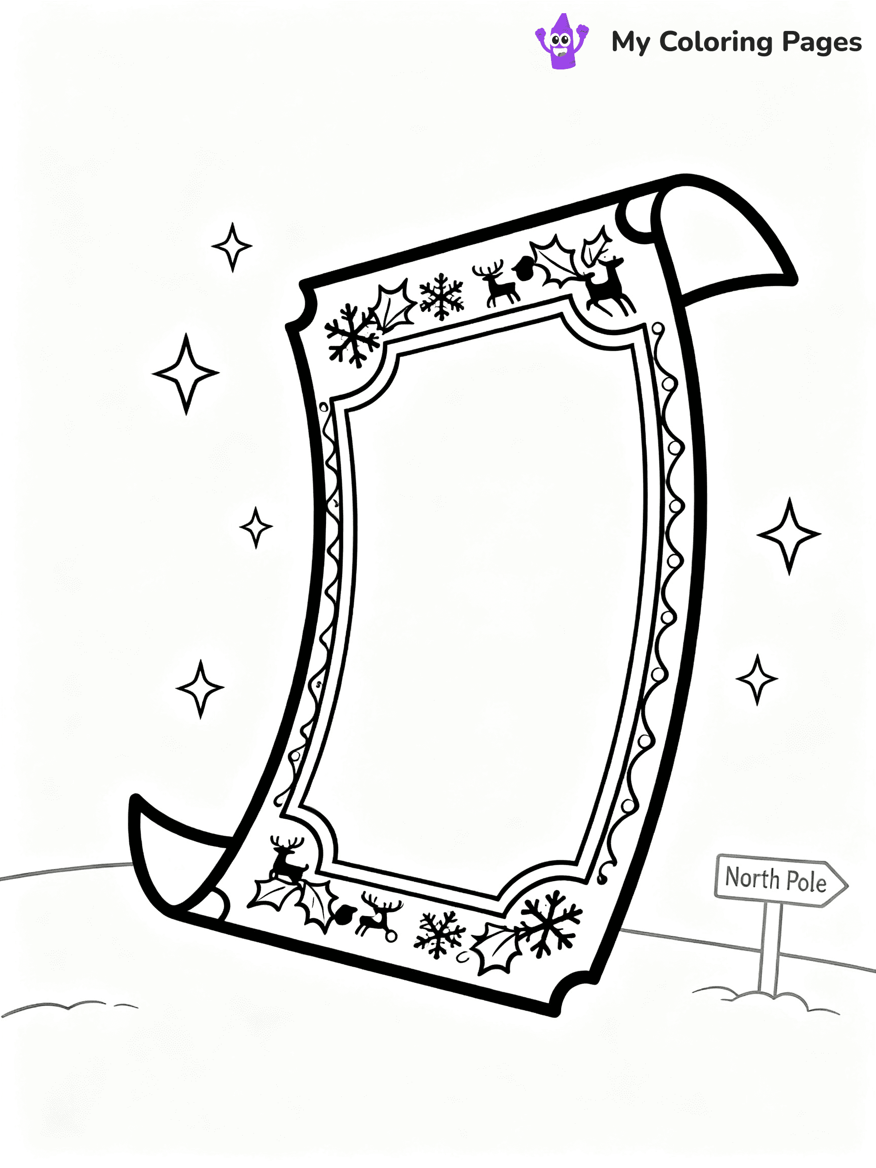 Polar Express Coloring Pages - 23
