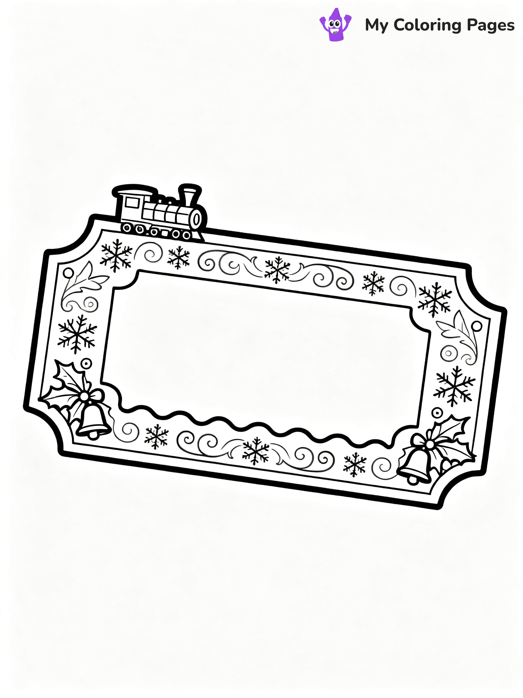 Polar Express Coloring Pages - 22