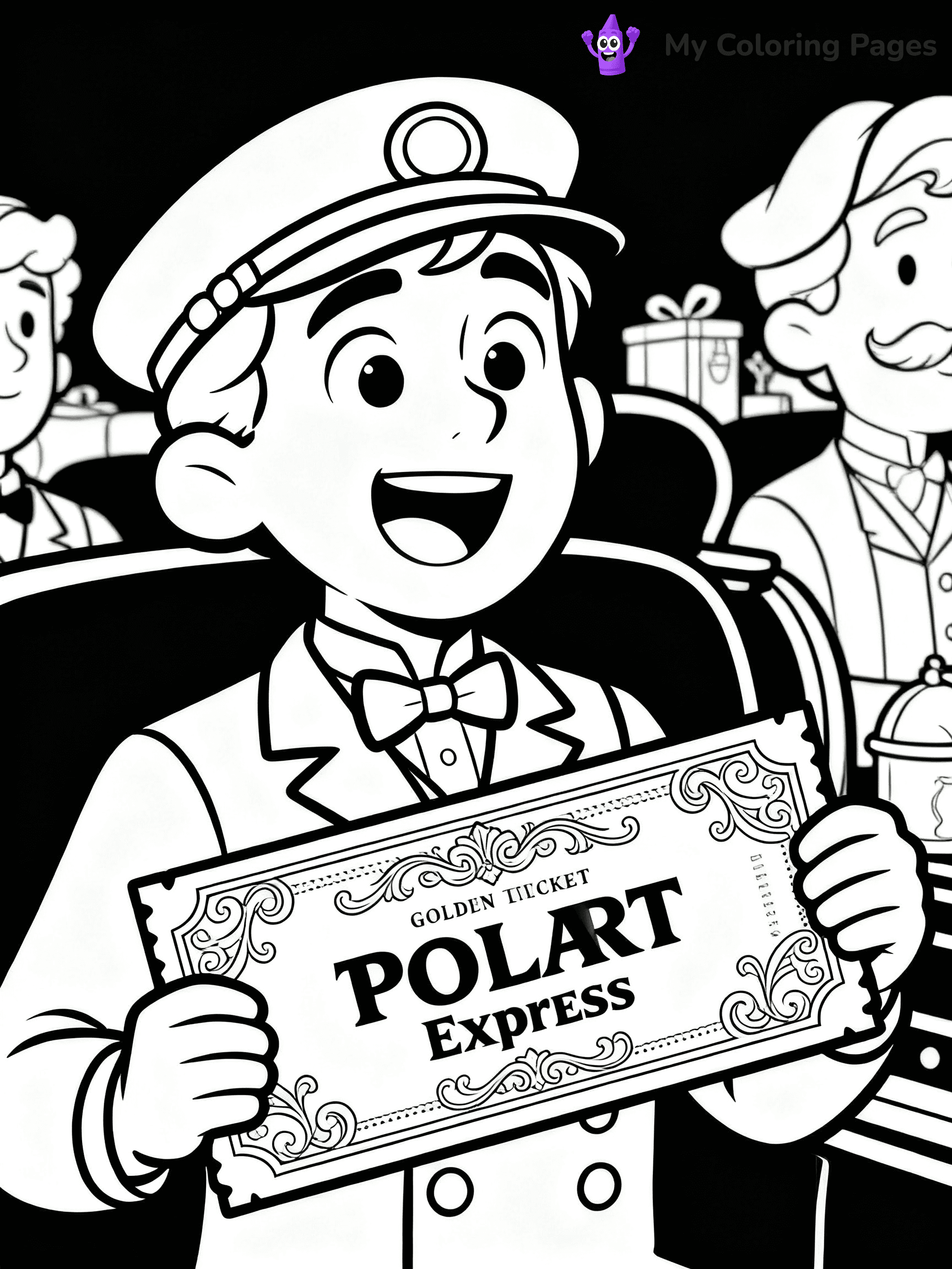 Polar Express Coloring Pages - 20