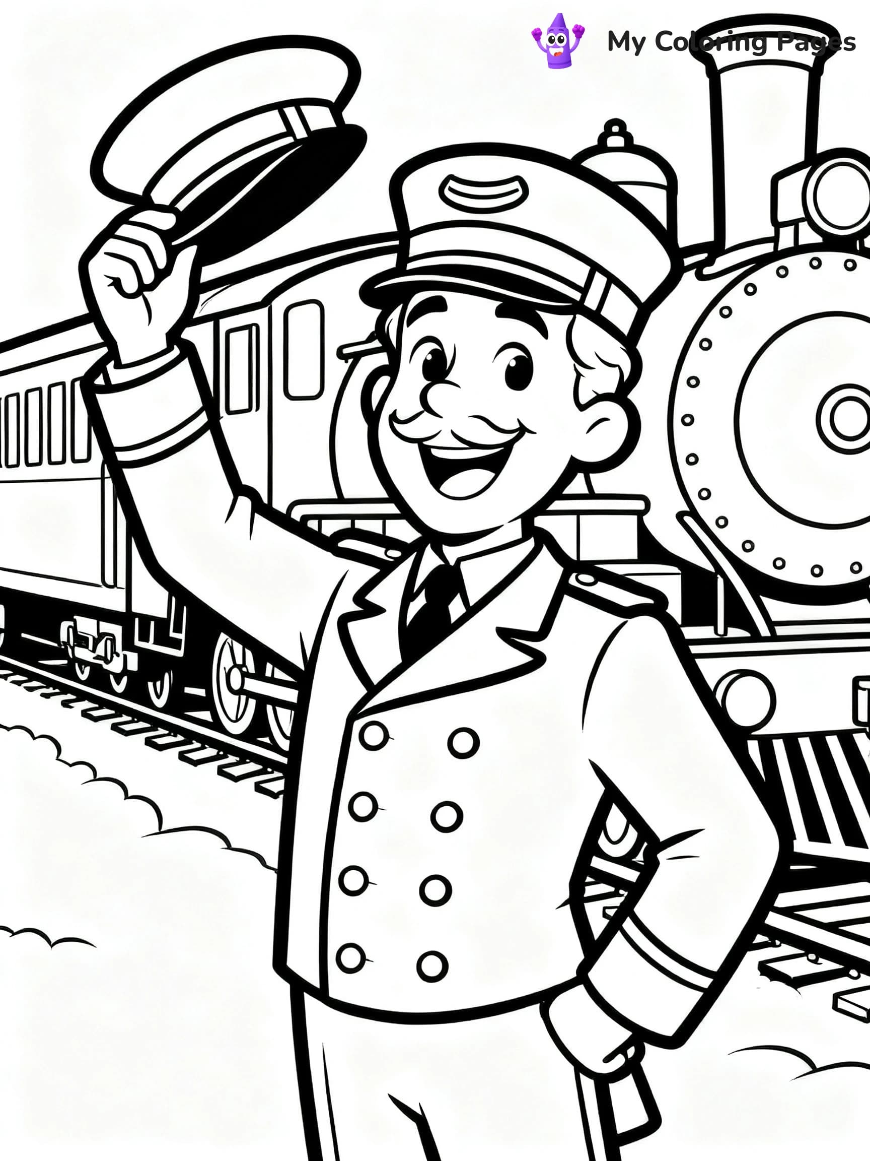 Polar Express Coloring Pages - 19