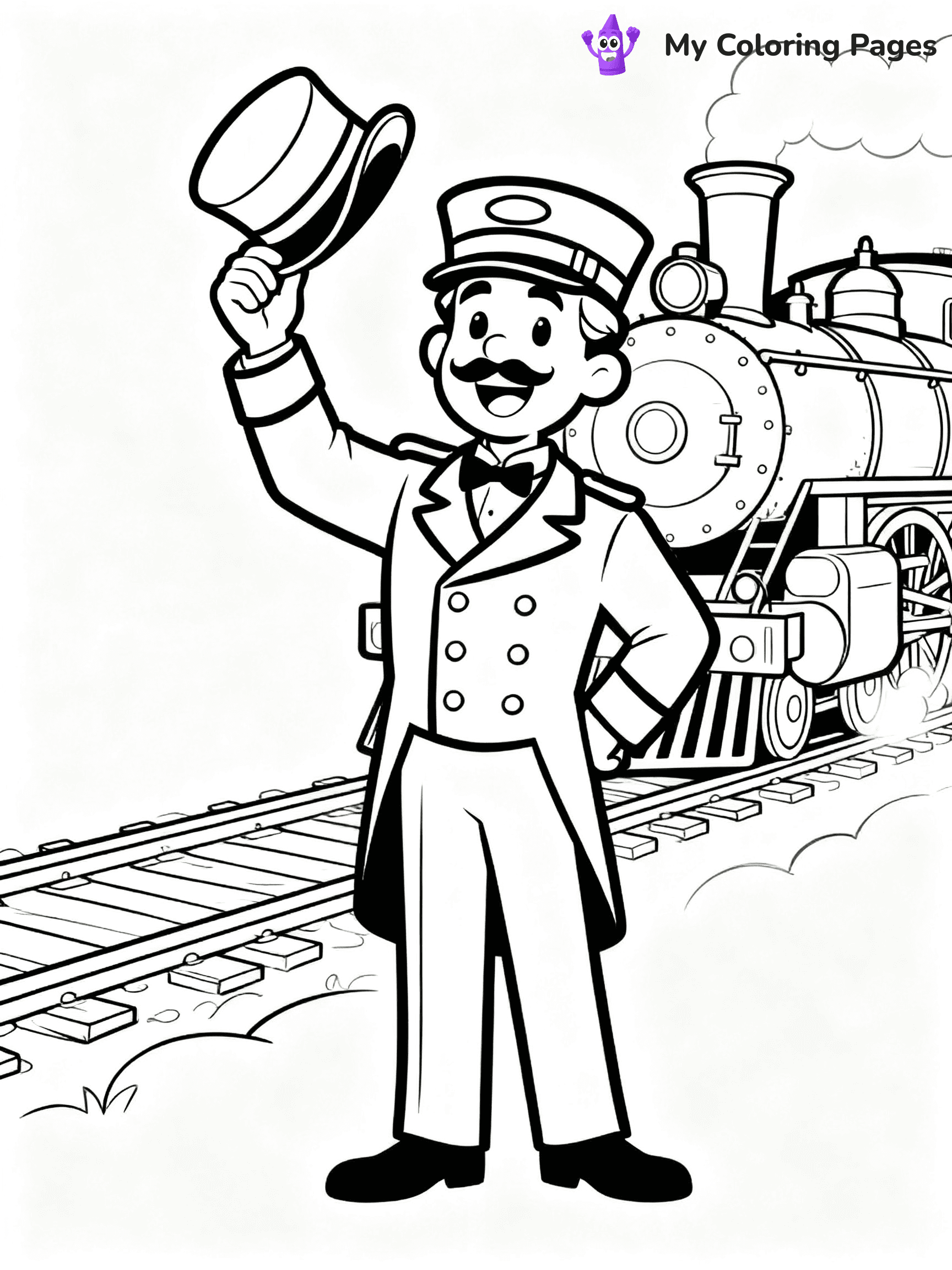Polar Express Coloring Pages - 16
