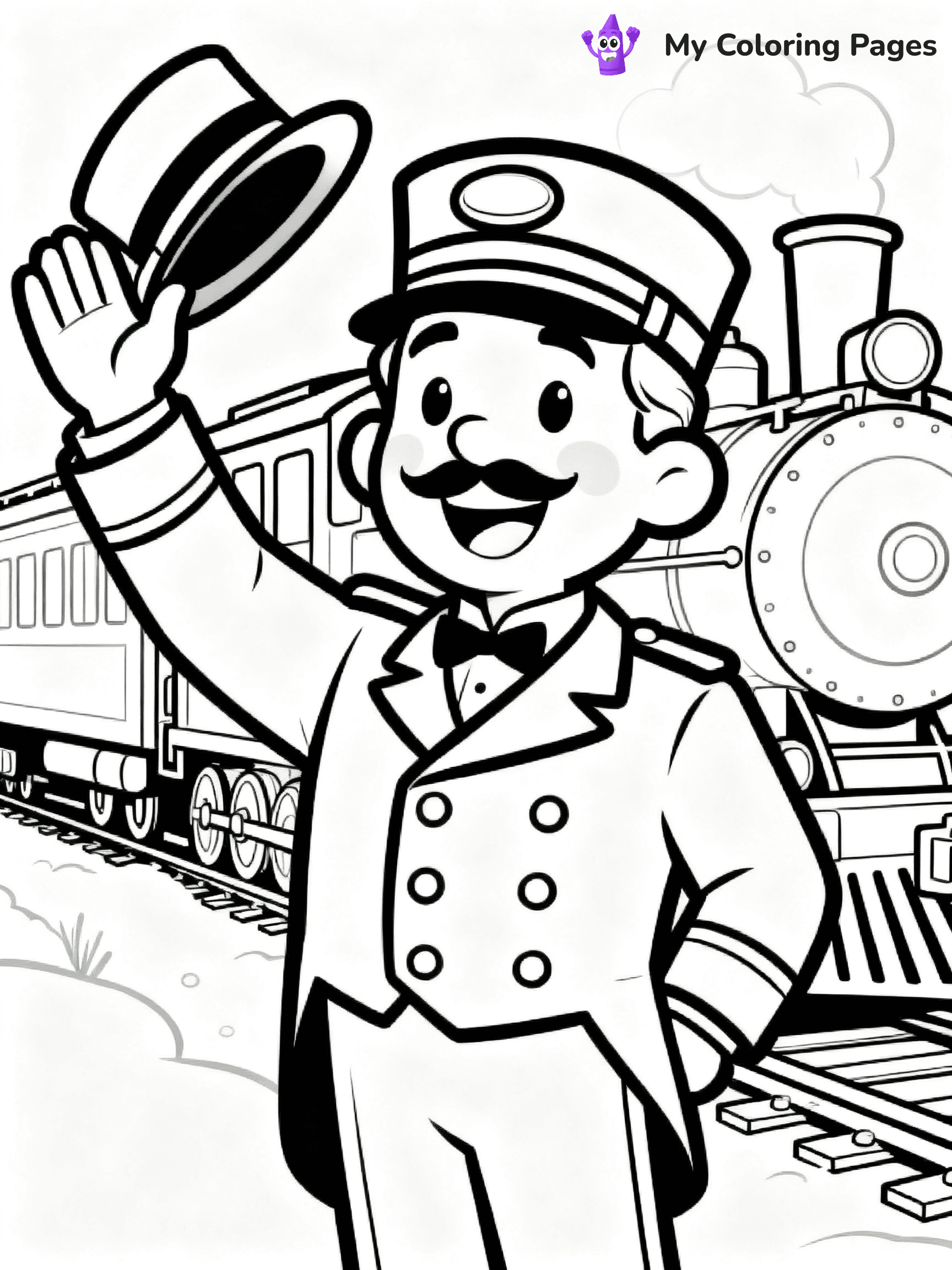 Polar Express Coloring Pages - 14