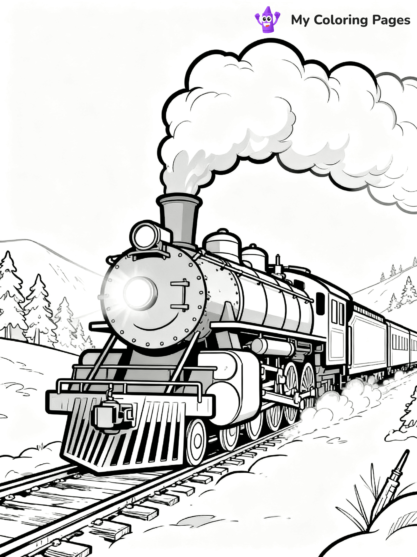 Polar Express Coloring Pages - 4