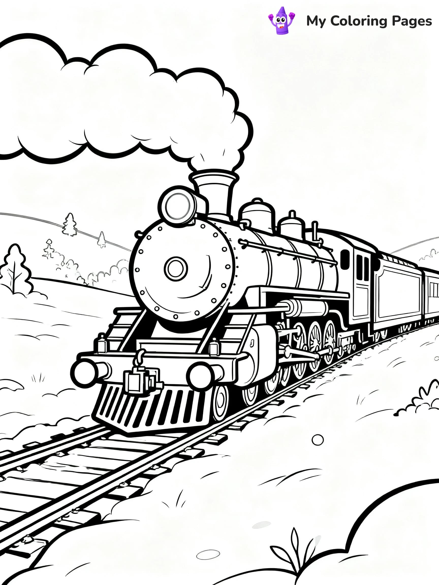 Polar Express Coloring Pages - 2