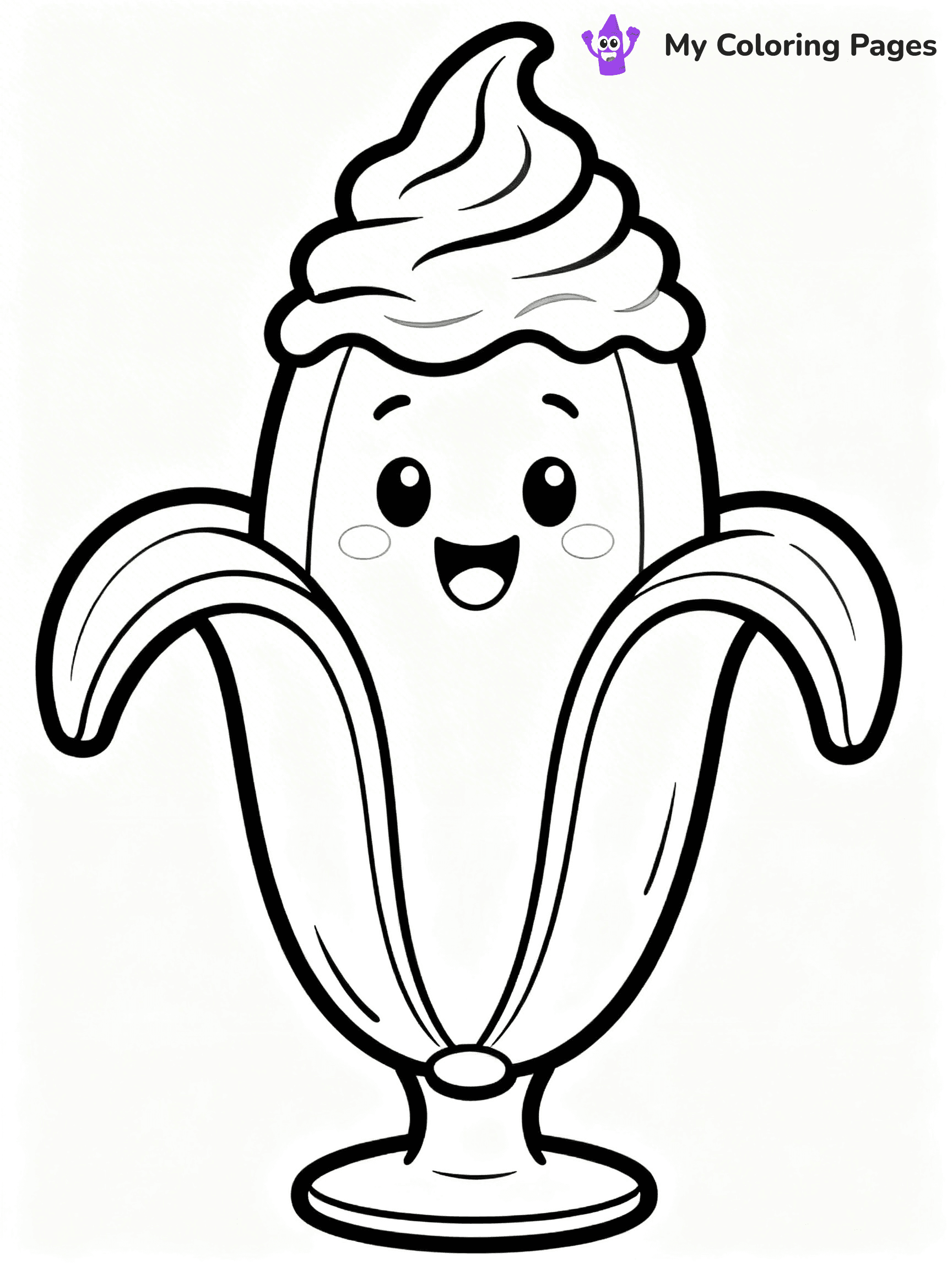 Banana Split Coloring Pages - 24