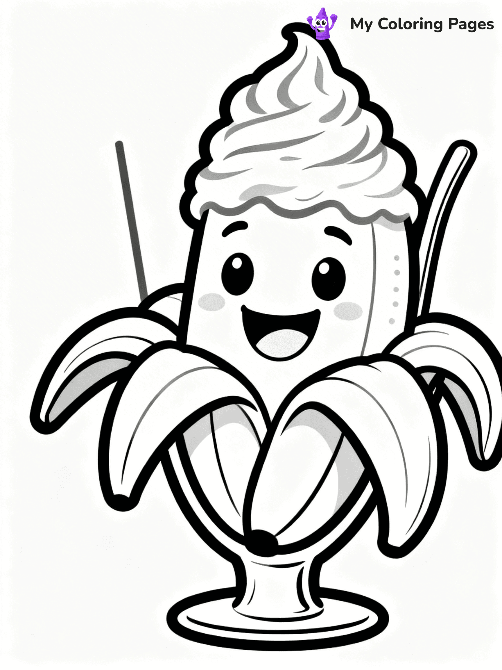 Banana Split Coloring Pages - 23