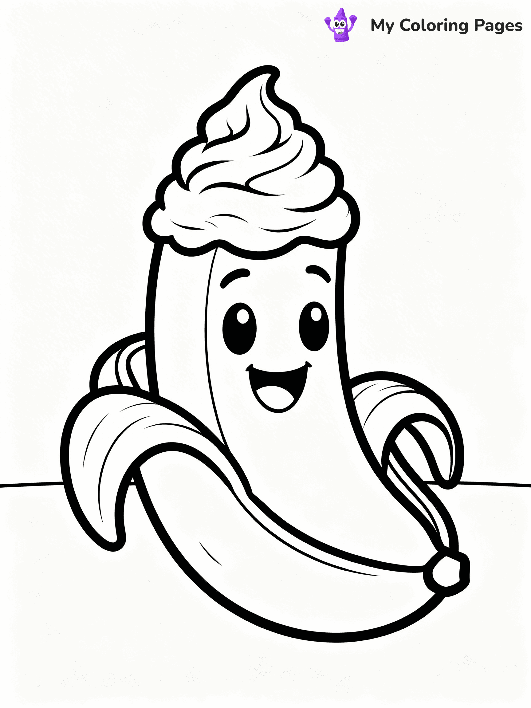 Banana Split Coloring Pages - 22