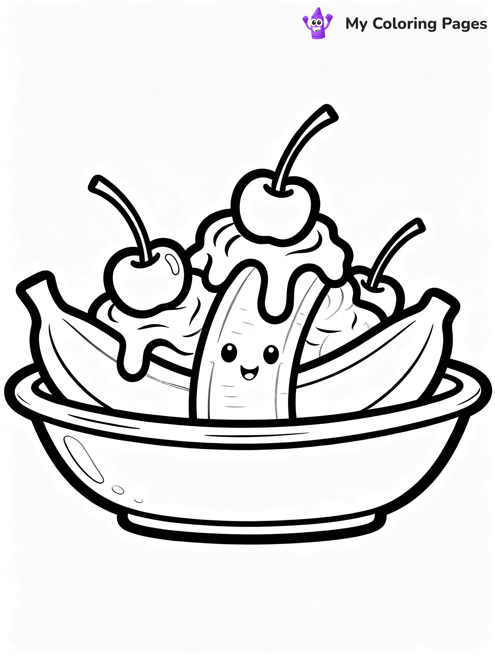 Banana Split Coloring Pages - 20