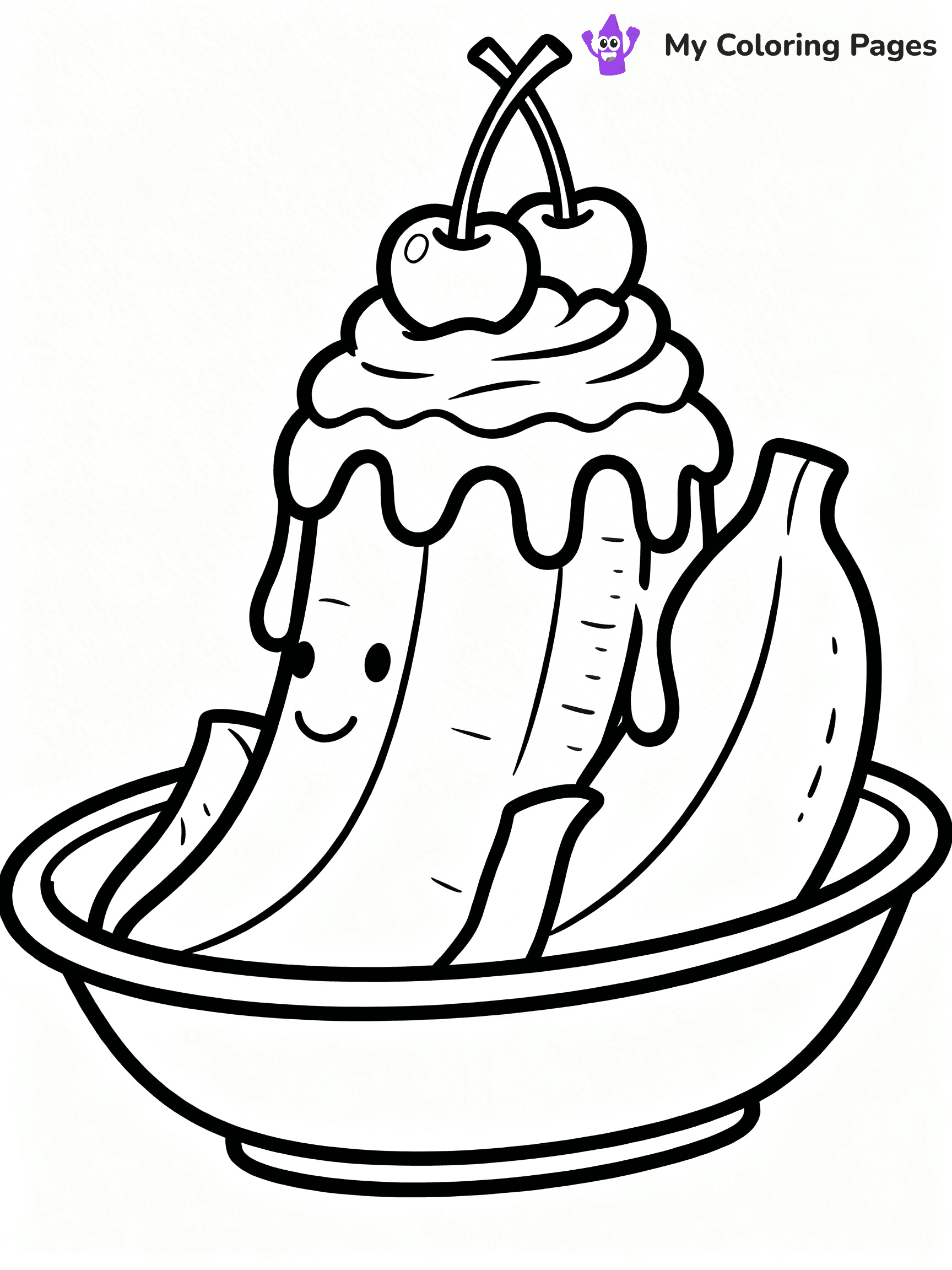 Banana Split Coloring Pages - 19