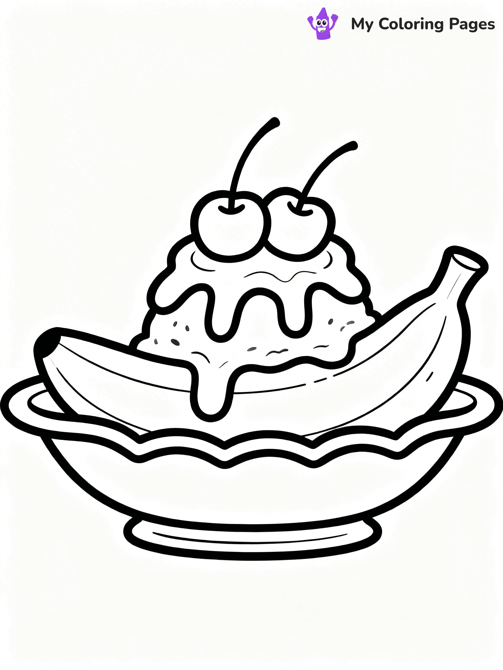 Banana Split Coloring Pages - 16