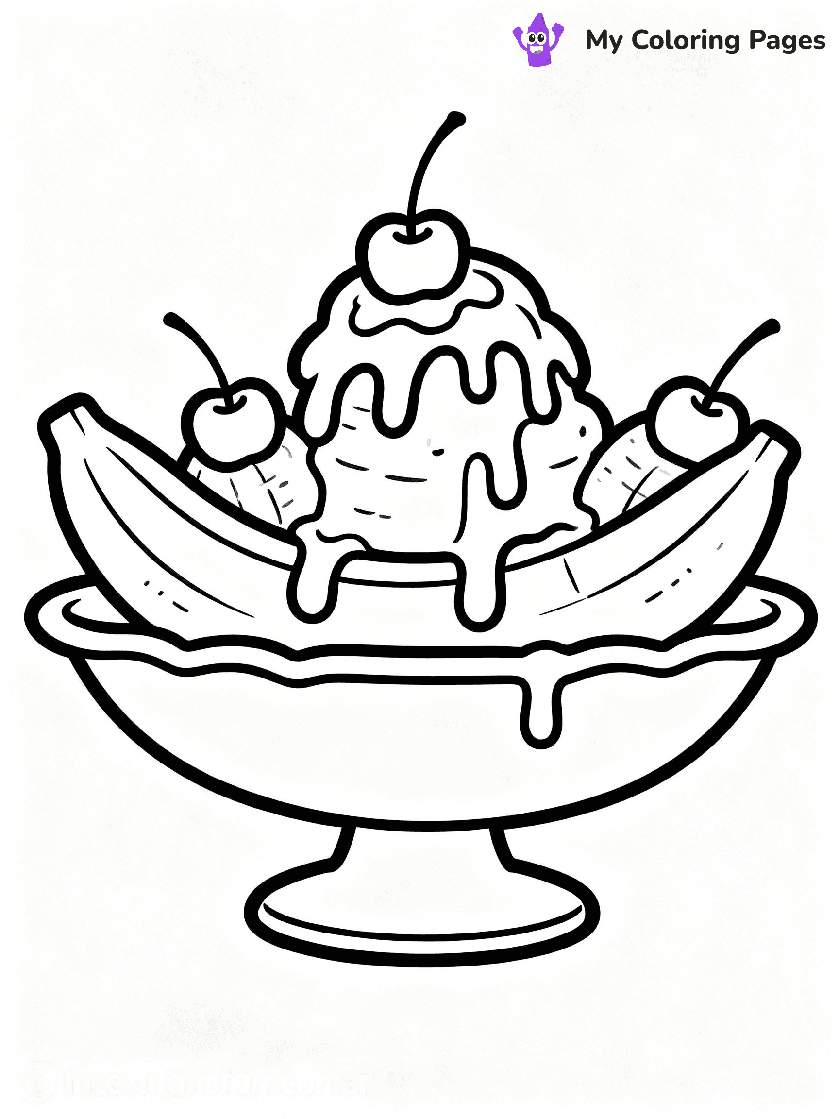 Banana Split Coloring Pages - 15