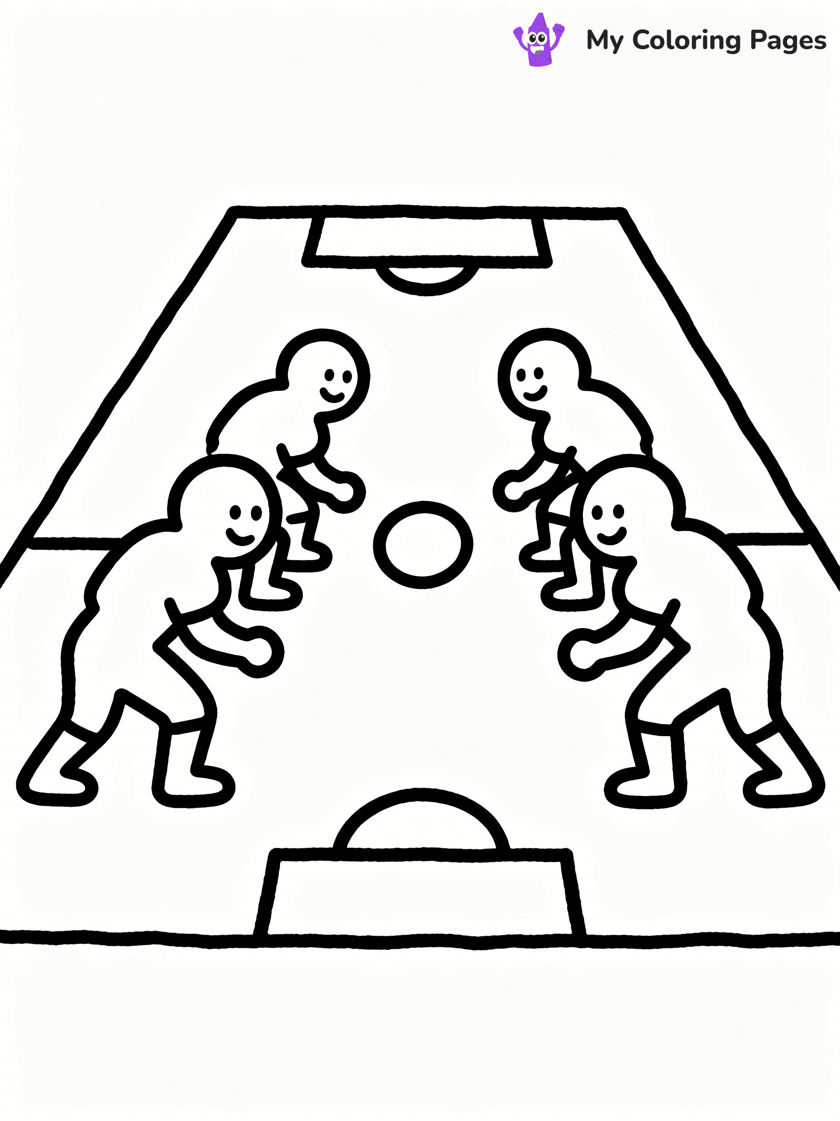 ⚠️ CRITICAL REQUIREMENT - ABSOLUTE BLACK AND WHITE ONLY ⚠️
This MUST be a BLACK AND WHITE line drawing ONLY. NO COLORS whatsoever.
- ONLY pure black lines (#000000) on pure white background (#FFFFFF)
- ABSOLUTELY NO colors, NO shading, NO gradients, NO grayscale
- If there are ANY colors in the output, the image is REJECTED
- This is a COLORING PAGE - meant to be COLORED IN by children
- The output must be UNCOLORED line art ready for coloring
⚠️ SUBJECT TO DRAW: Two teams facing off in an American Football game
(REMEMBER: Output must be BLACK AND WHITE line art only, NOT colored!)
# COLORING PAGE: BLACK OUTLINES ONLY - WHITE BACKGROUND MANDATORY
Create a **coloring book page** using EXACTLY two values: black lines, white space.
## NON-NEGOTIABLE BINARY RULES
- **ONLY #000000 (black) and #FFFFFF (white)** - NO other values exist
- **EVERY PIXEL = BLACK OR WHITE** - no gray/shading/antialiasing
- **WHITE BACKGROUND MANDATORY** - entire canvas stays white
- **ALL SHAPES HOLLOW** - everything is empty outlines waiting to be colored
- **FORBIDDEN:** fills, shading, gradients, patterns, textures, colors
- **NO SOLID REGIONS** - if it's not a thin line, it's wrong
## Universal Line Standards
- Black outlines ONLY - thin, uniform weight
- Every shape completely empty inside
- Closed contours suitable for coloring
- Simple flat illustration - zero depth/3D/realism
- **Style:** Whimsical Doodle Art Alley - rounded, friendly outlines (unless specified)
## Everything = Outline Only
- Characters/animals: hollow shapes
- Objects/clothing: empty contours
- Backgrounds/scenery: line work only
- Natural elements: outlined forms
- Dark/night areas: don't exist (use outlined symbols)
- Textures/patterns: convert to simple lines
## The Test
Can a child color EVERY white space with crayons? If any area is pre-filled/shaded/gray, it FAILS. Every shape must be waiting to receive color.
**FINAL OUTPUT**: Binary coloring page. Black lines define shapes. White spaces ready for coloring. Nothing else exists. No exceptions. Print-ready.
⚠️ FINAL REMINDER: Draw the subject "Two teams facing off in an American Football game" as BLACK AND WHITE line art. Zero colors in output.