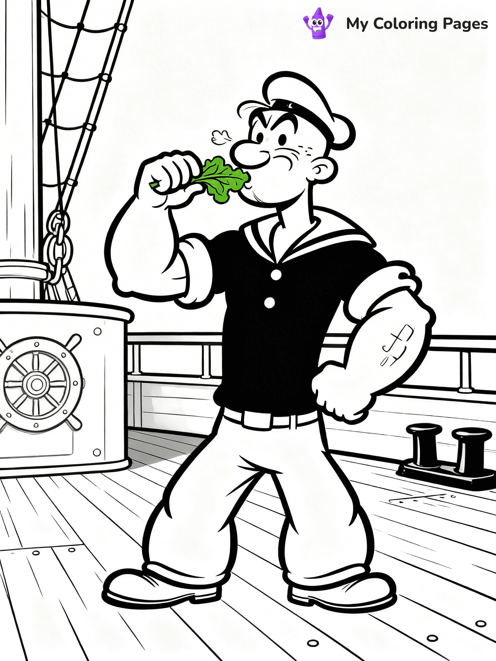 Popeye Coloring Pages - 1