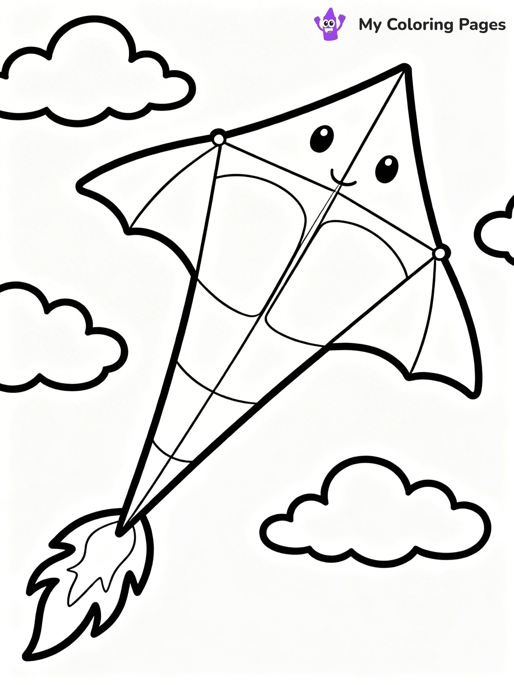 Kite Coloring Pages - 26