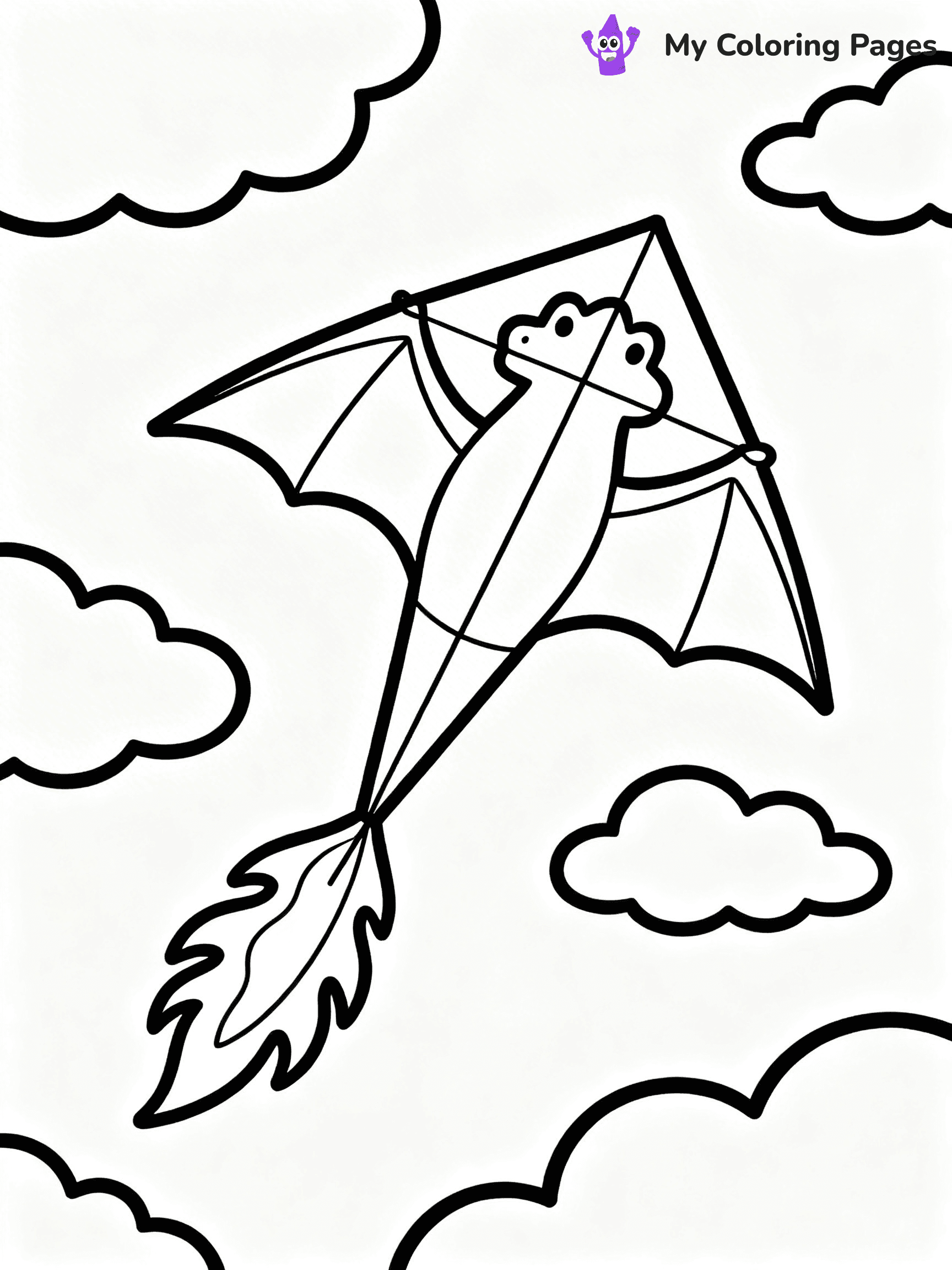 Kite Coloring Pages - 25