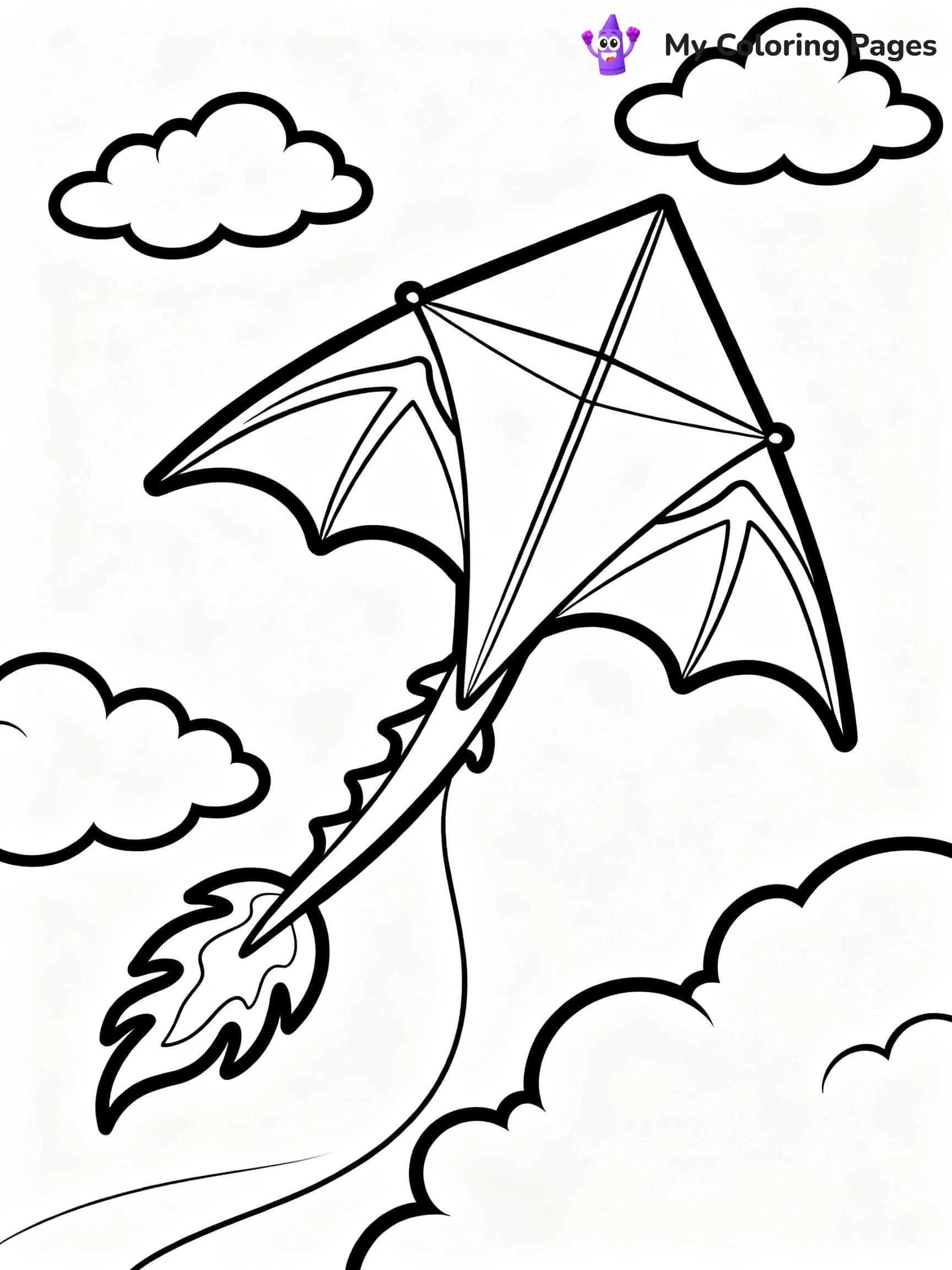Kite Coloring Pages - 24