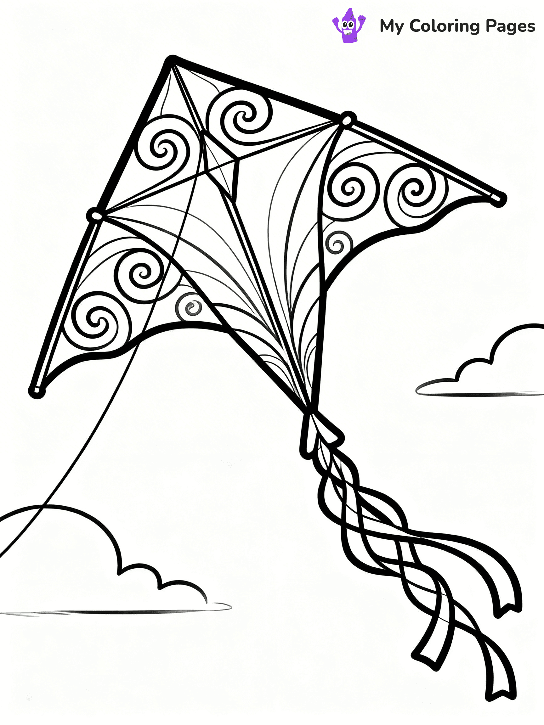 Kite Coloring Pages - 23