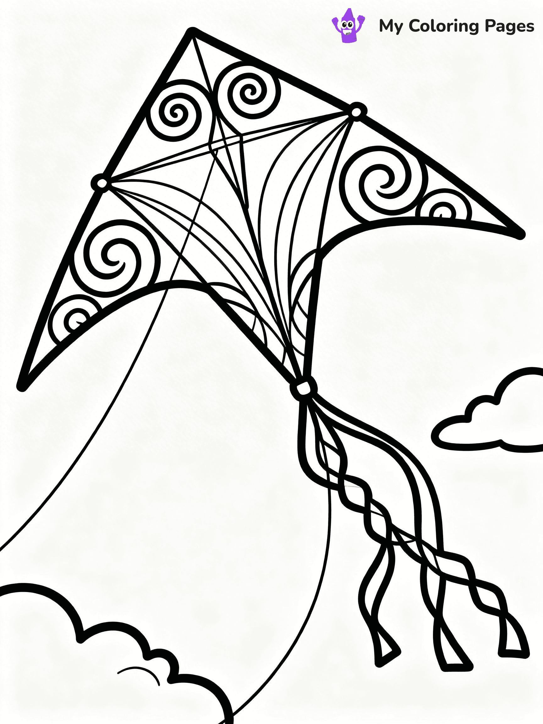 Kite Coloring Pages - 21