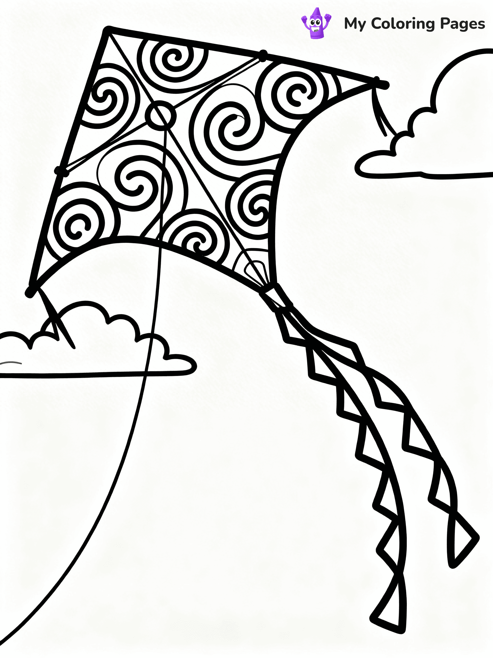 Kite Coloring Pages - 18
